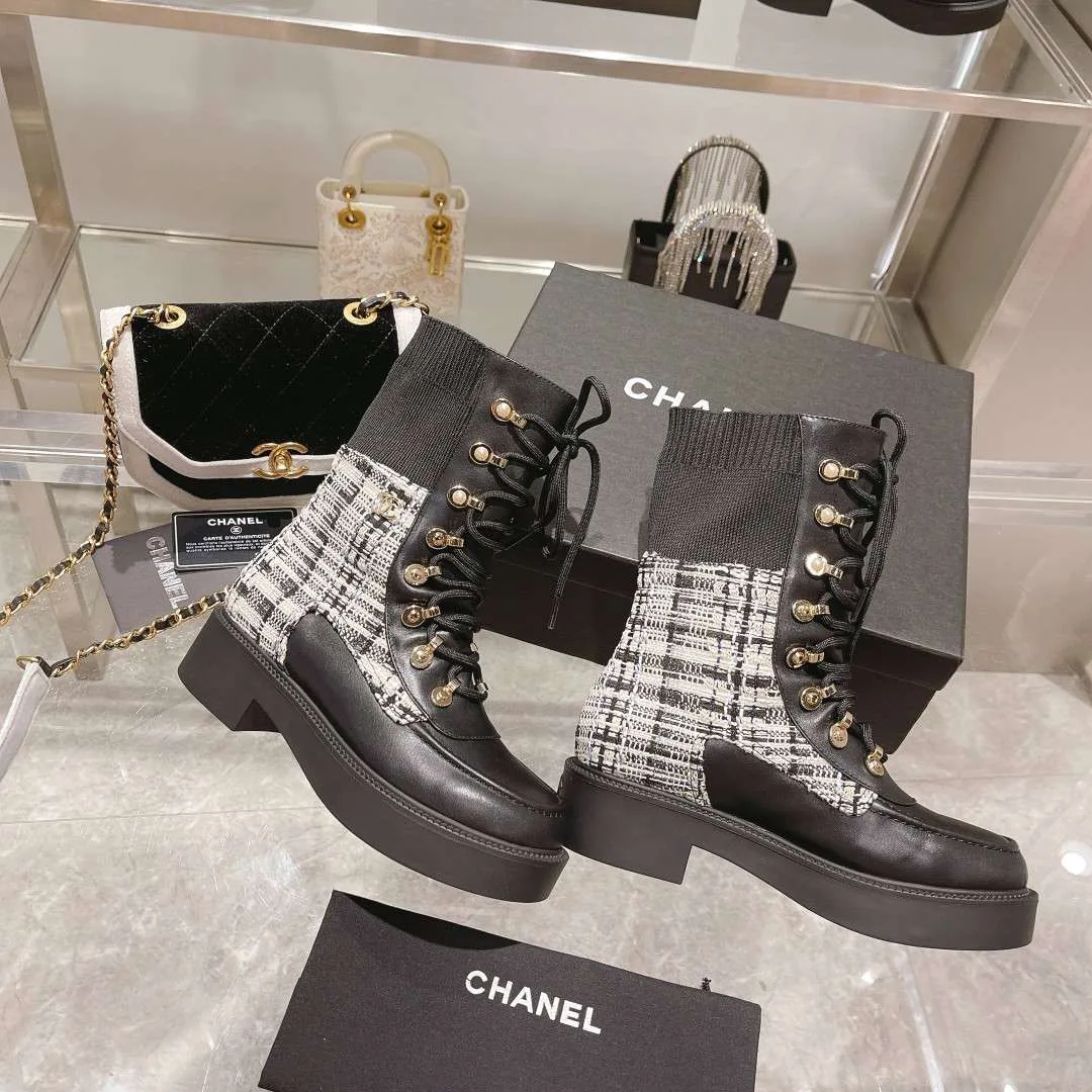 Chanel Short Boots Black - Image 8