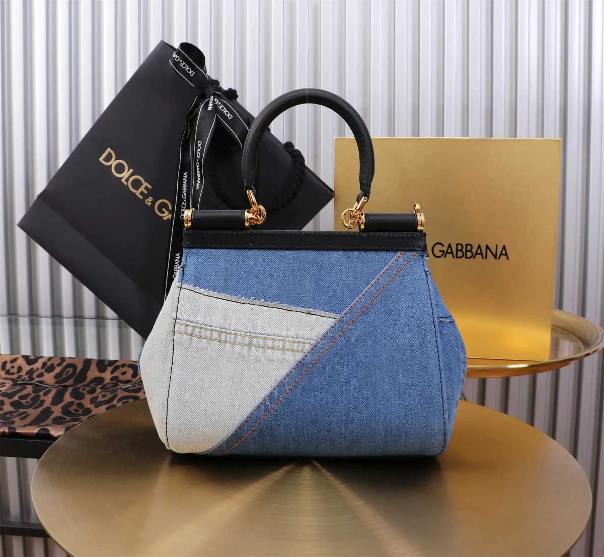Dolce & Gabbana Sicily Handbag Blue / - Image 3