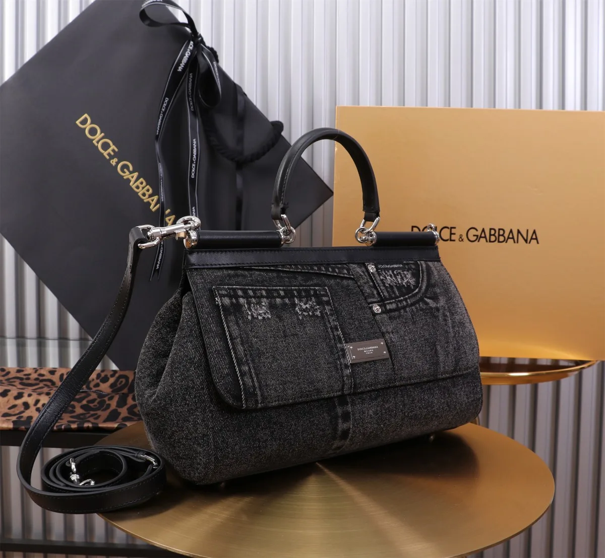 Dolce & Gabbana Large Sicily Handbag Blue / - Image 8