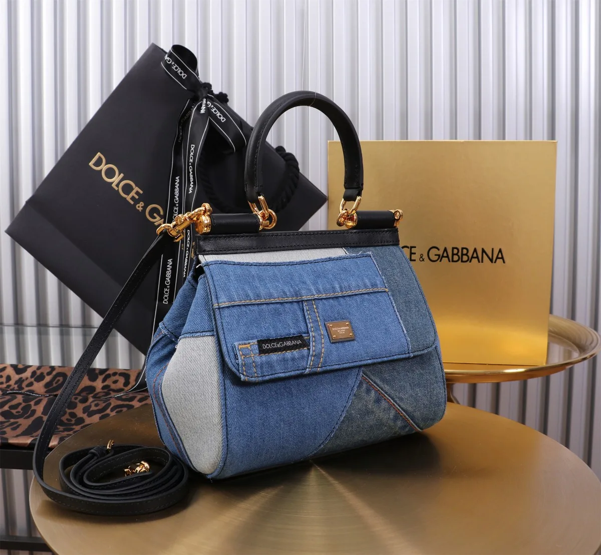 Dolce & Gabbana Sicily Handbag Blue / - Image 4