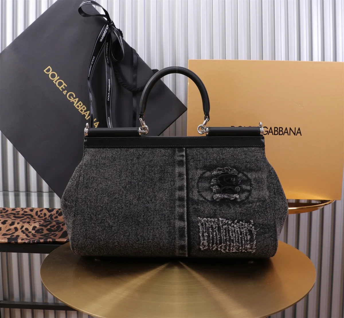 Dolce & Gabbana Large Sicily Handbag Blue / - Image 7