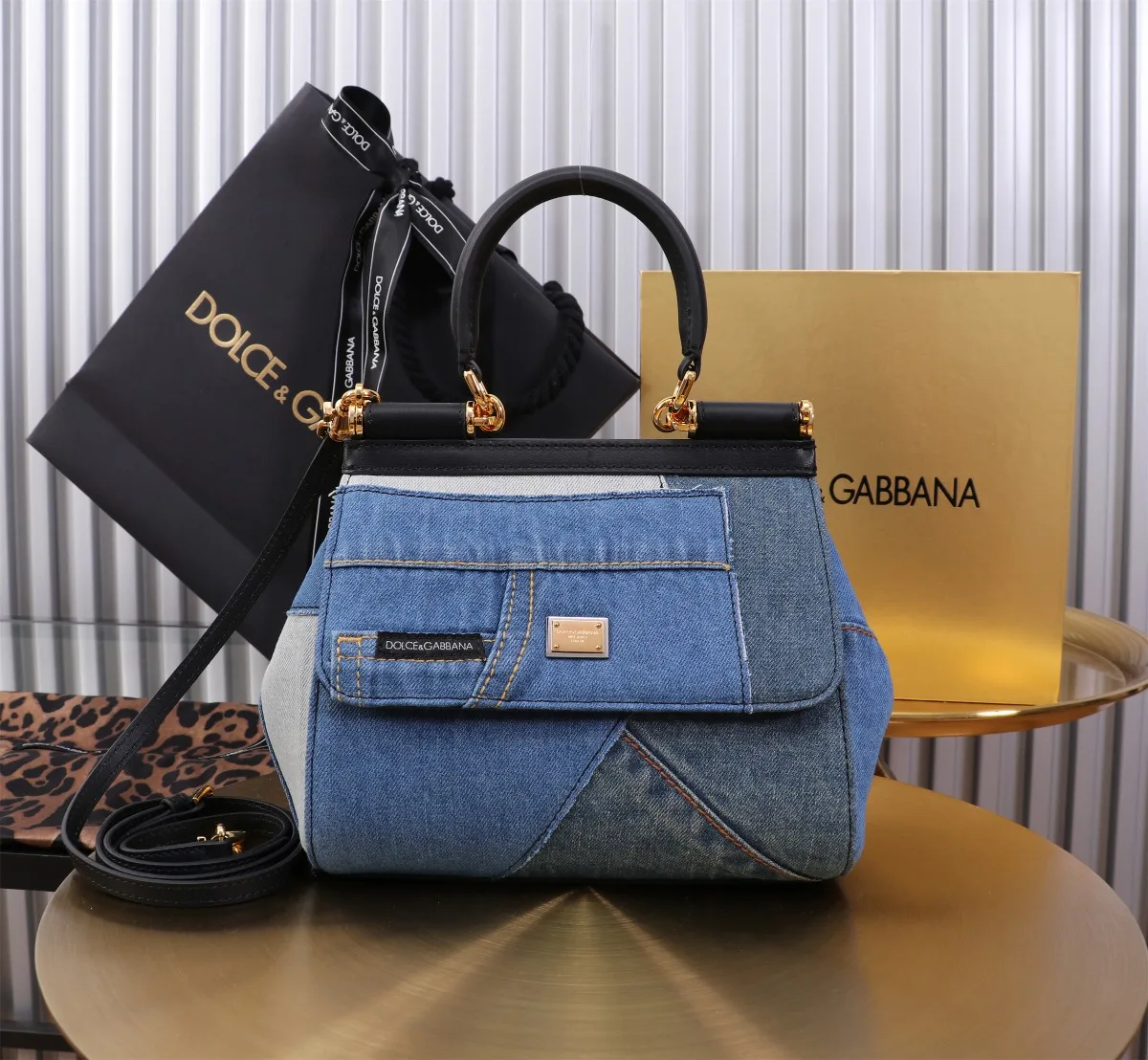 Dolce & Gabbana Sicily Handbag Blue / - Image 5