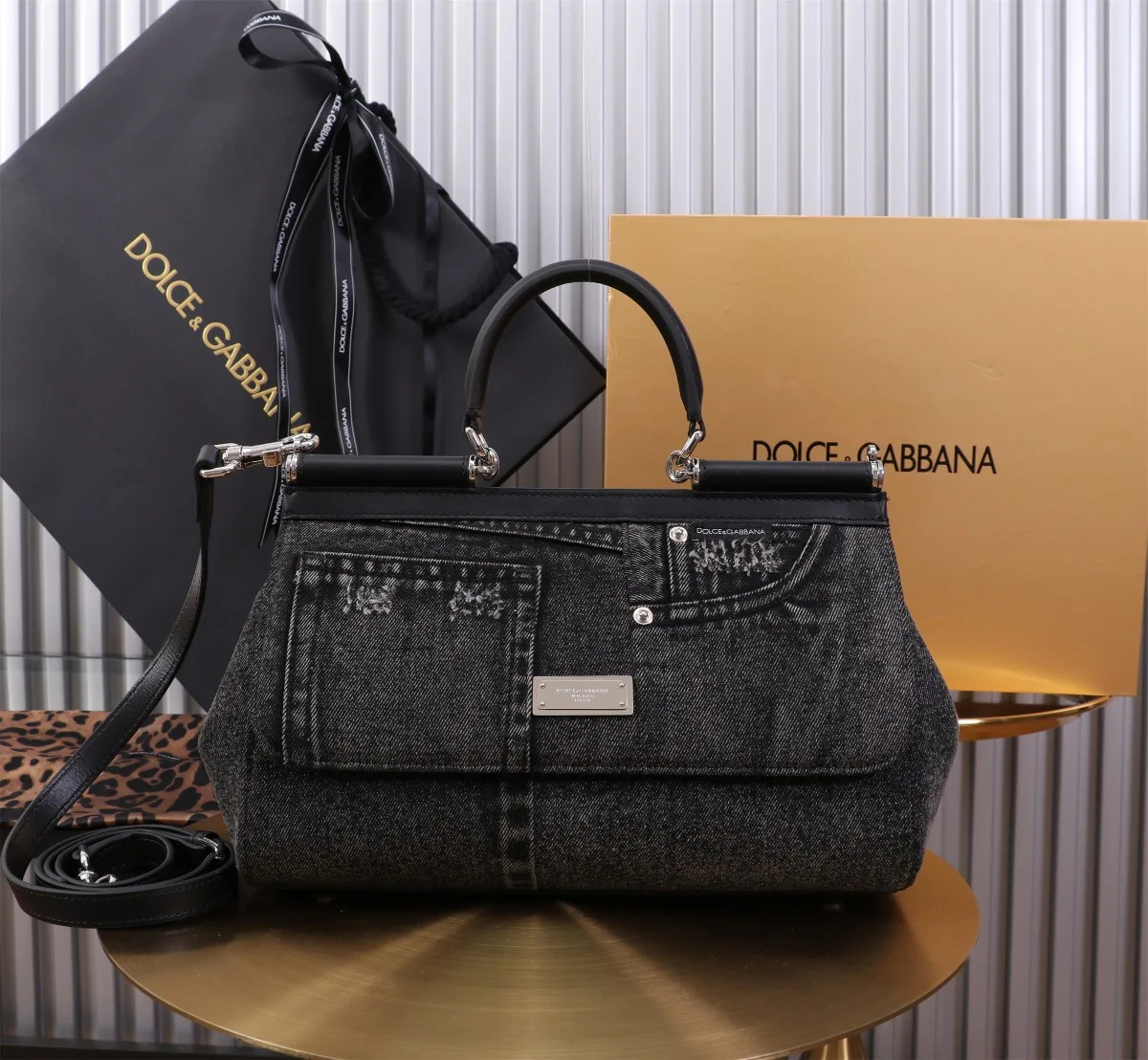 Dolce & Gabbana Large Sicily Handbag Blue / - Image 6
