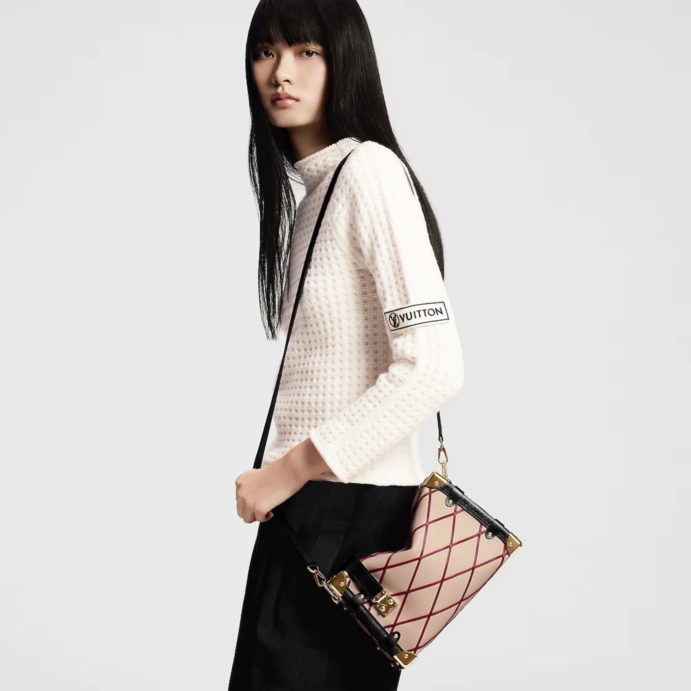 Louis Vuitton Side Trunk MM Beige 8.3 Inches/ - Image 2