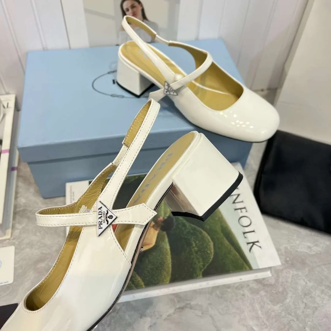 Alternative view of Prada Slingback Exull Pumps White