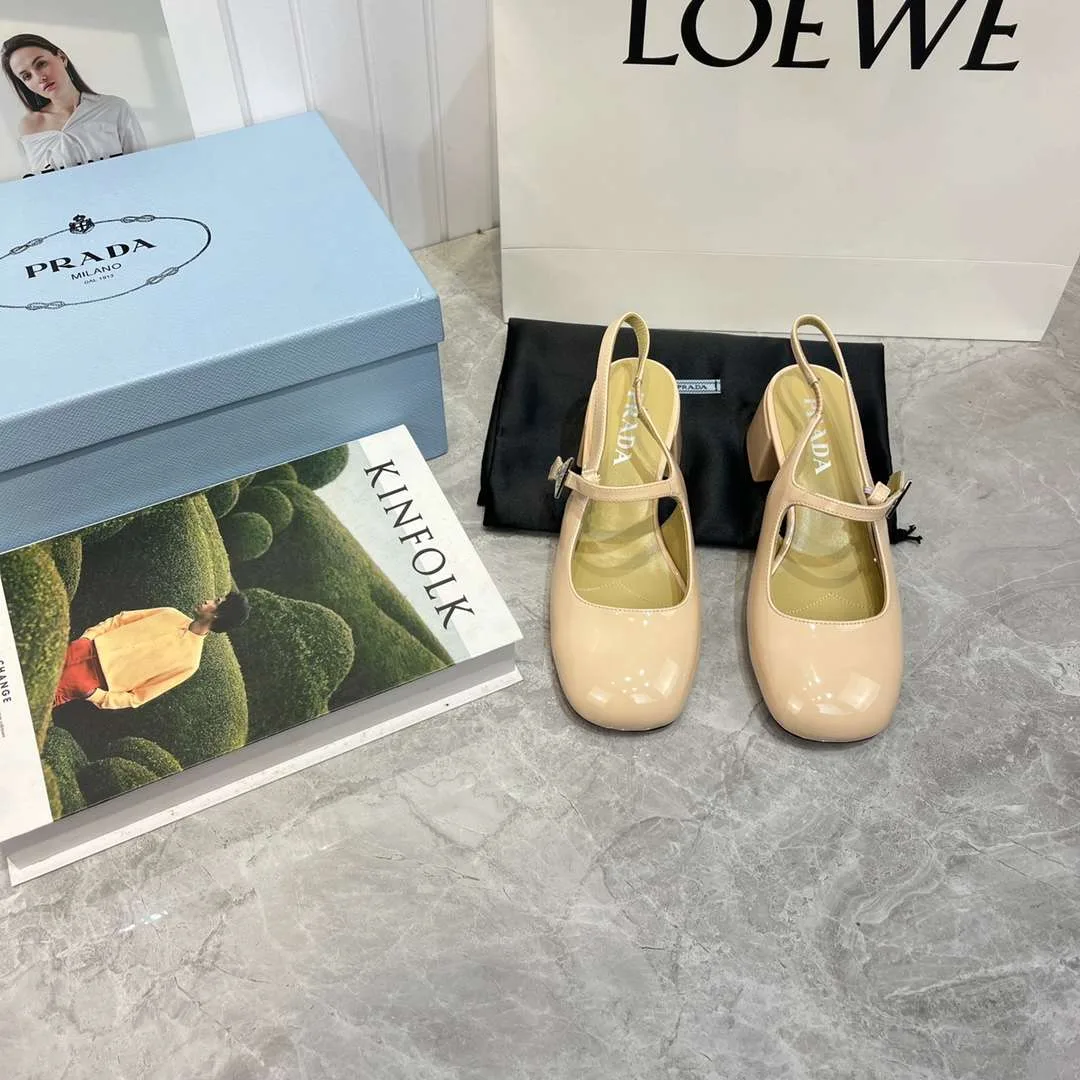 Alternative view of Prada Slingback Exull Pumps Cream