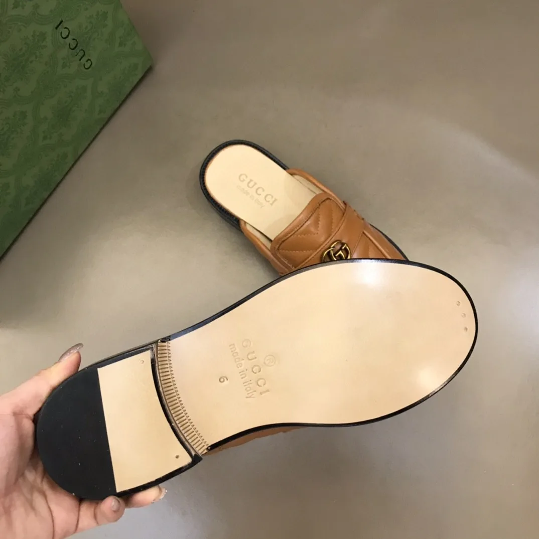 Gucci Slipper With Interlocking G Green - Image 10