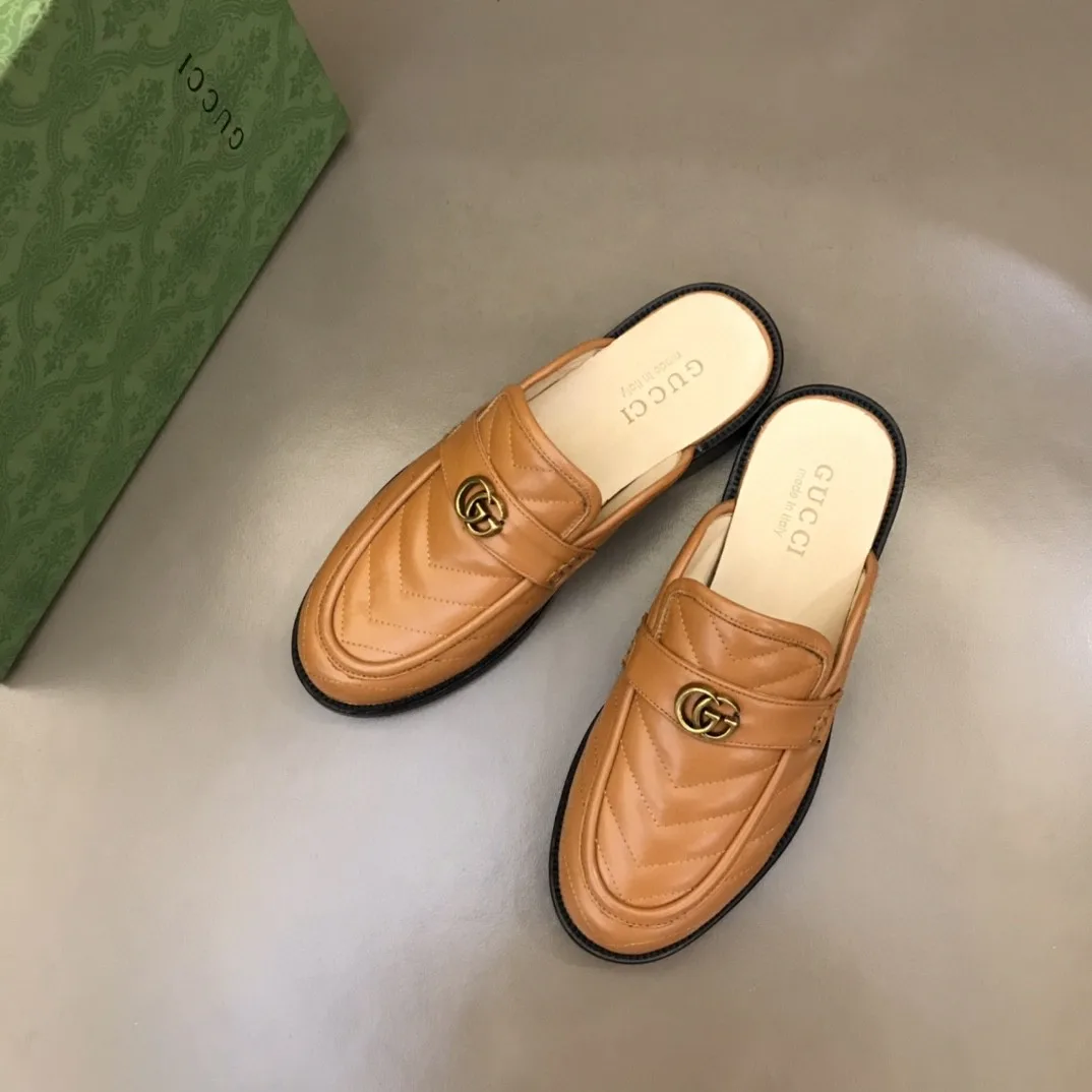 Gucci Slipper With Interlocking G Green - Image 3