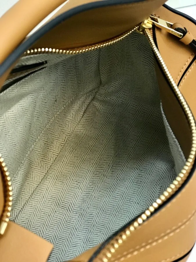 Alternative view of Loewe Small Puzzle Bag Brown /