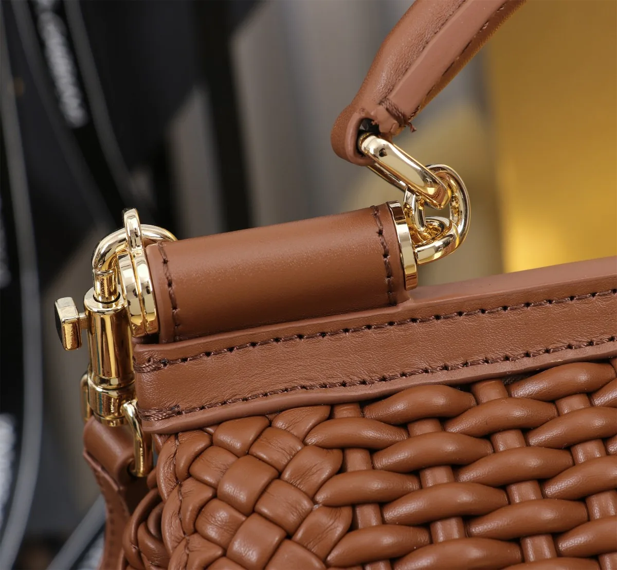 Dolce & Gabbana Small Sicily Handbag Brown / - Image 3