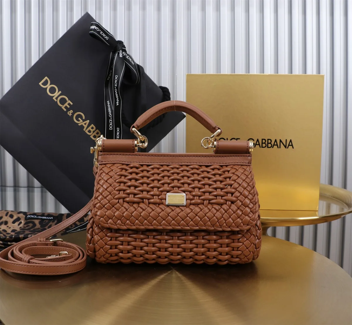 Dolce & Gabbana Small Sicily Handbag Brown / - Image 6