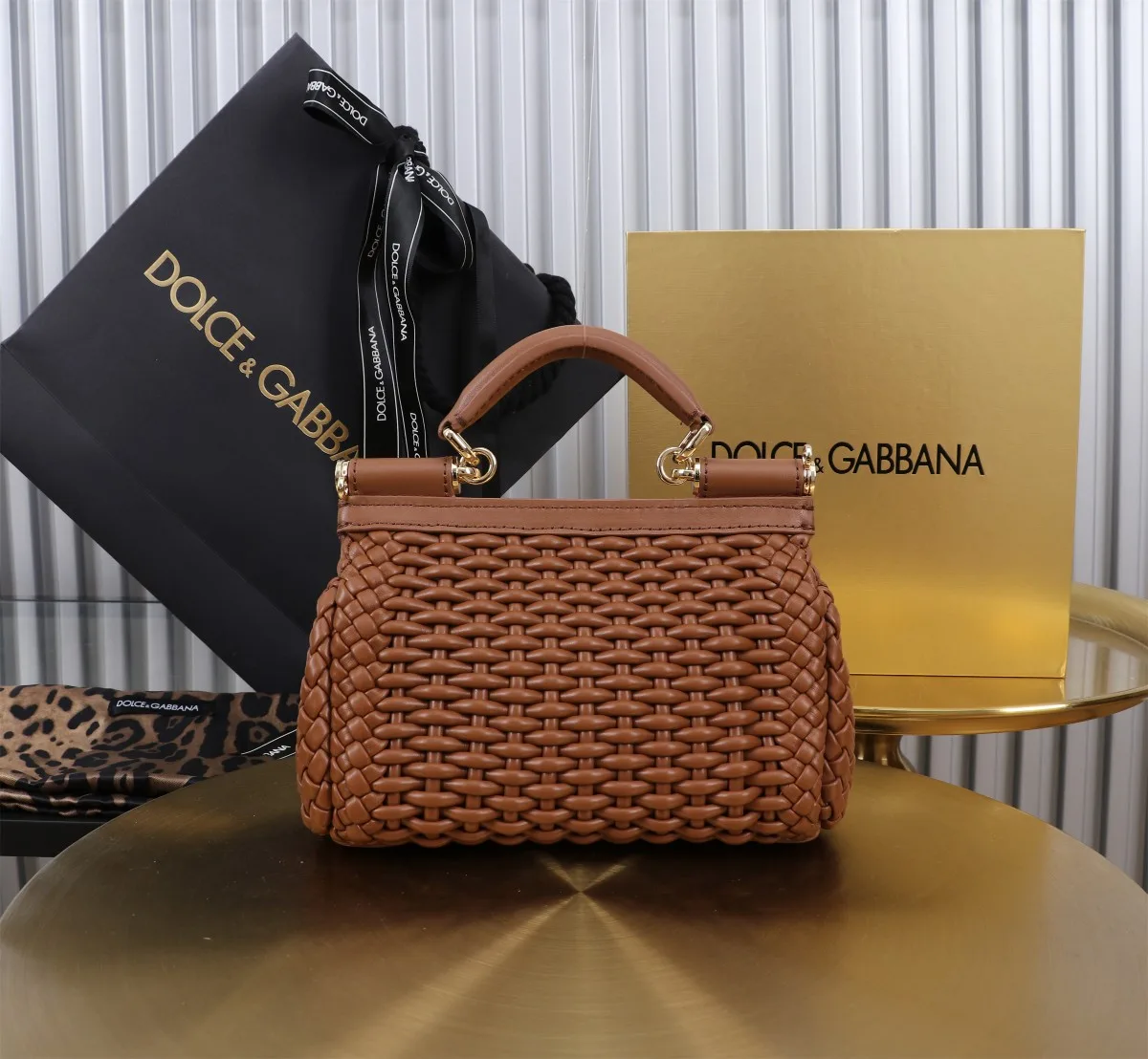 Dolce & Gabbana Small Sicily Handbag Brown / - Image 7