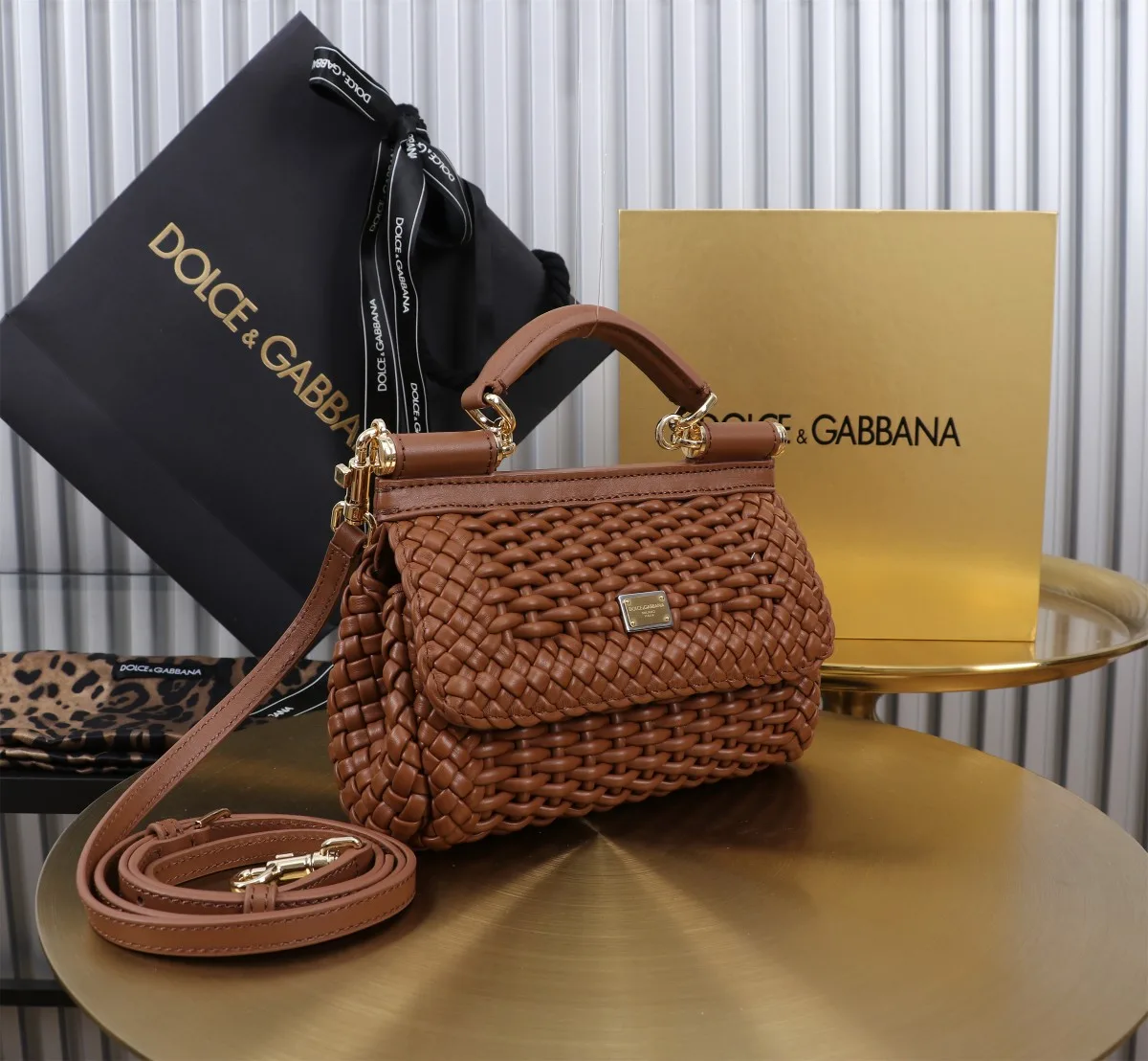 Dolce & Gabbana Small Sicily Handbag Brown / - Image 10