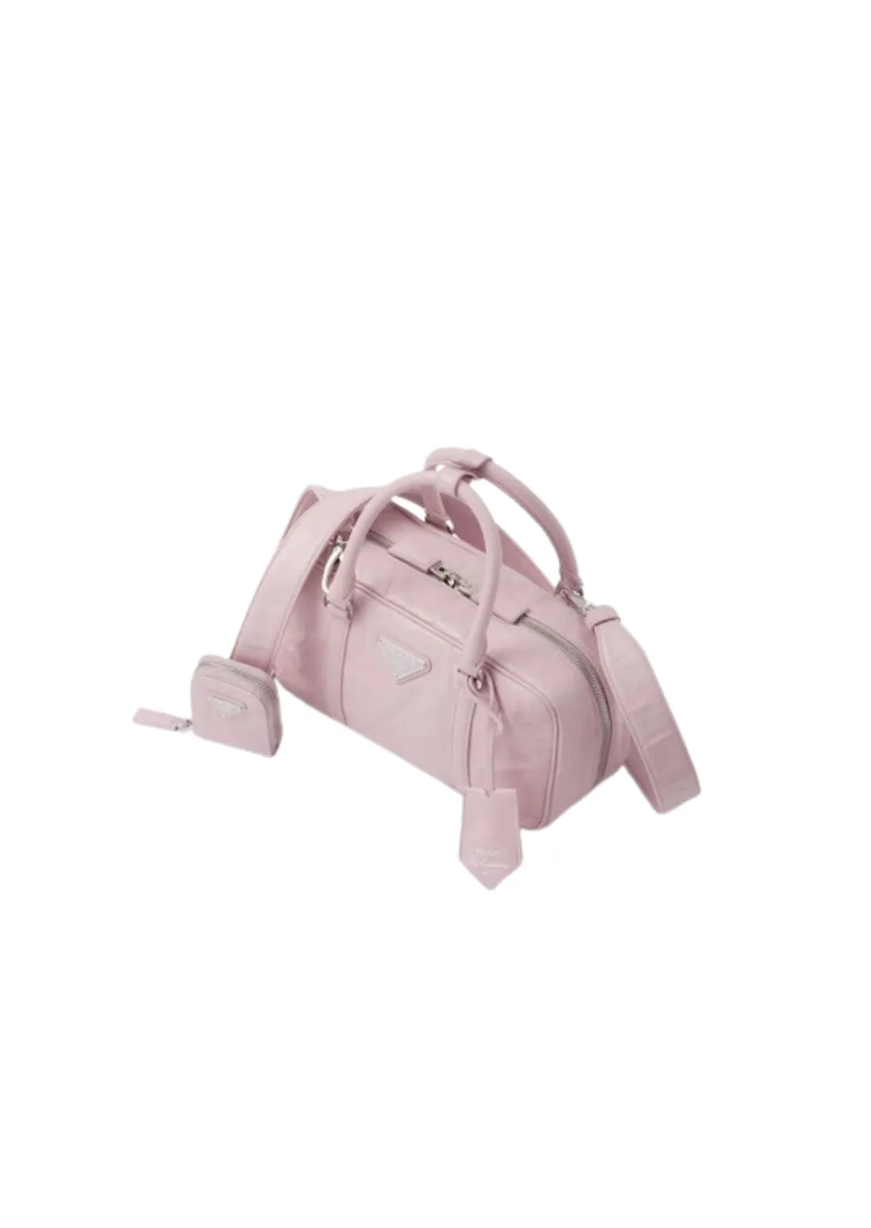 Small Antique Nappa Top Handle Bag Pink 1BB098_UVL_F0E18_V_T2O - Image 2