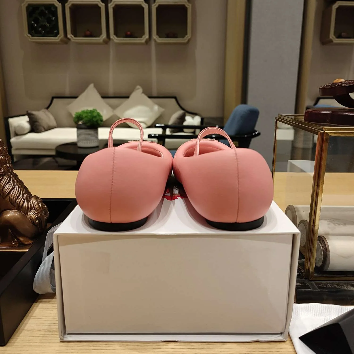 Prada Soft Padded Nappa Ballerinas Light Pink - Image 7