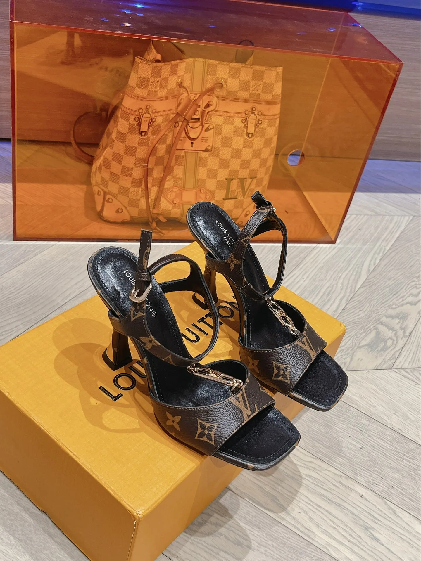 Louis Vuitton Sparkle Sandal Black / 3.7-inch - Image 8