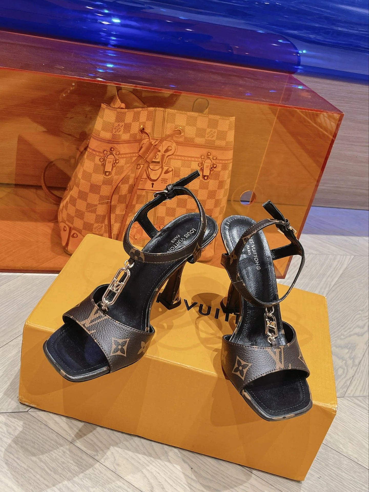 Louis Vuitton Sparkle Sandal Black / 3.7-inch - Image 7