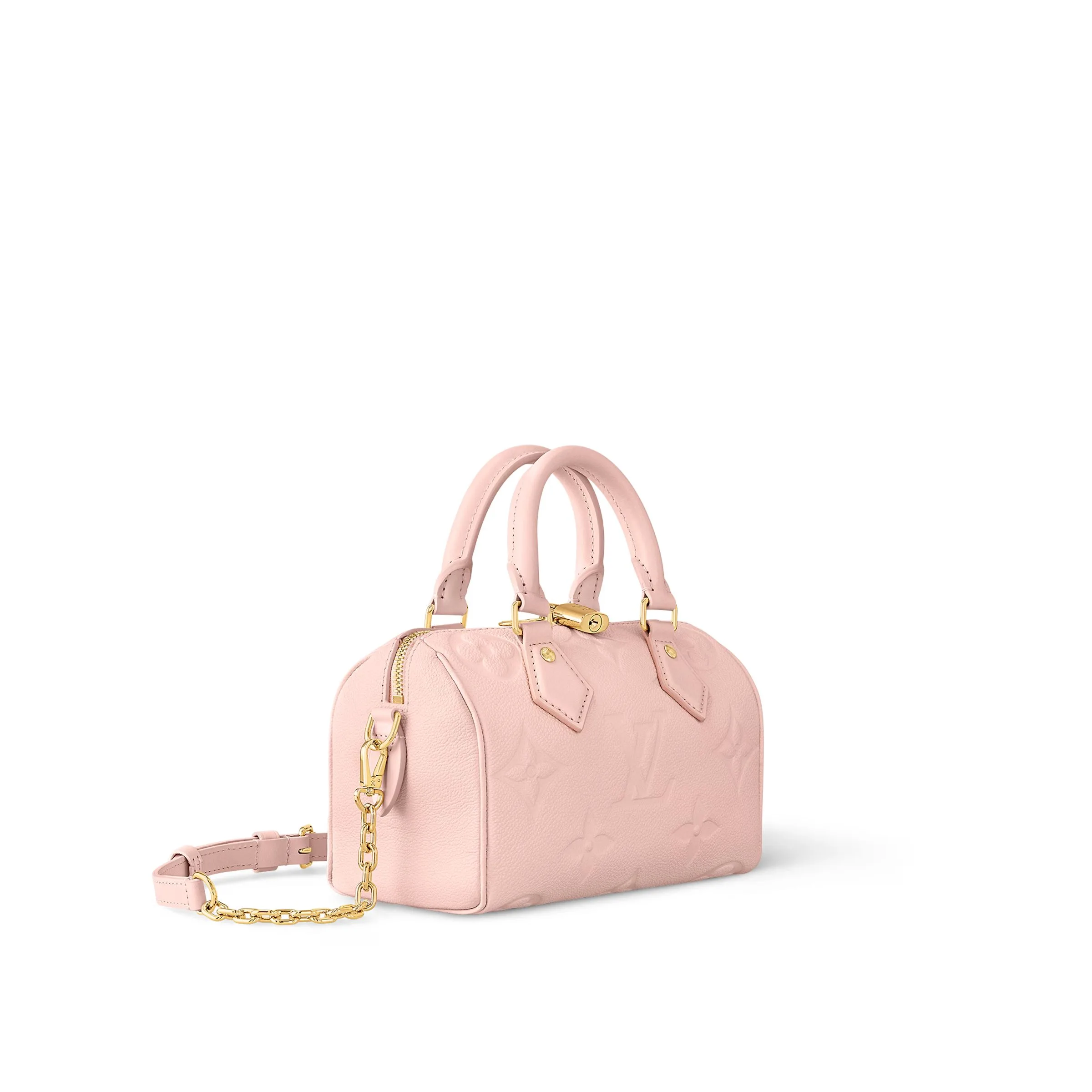 Louis Vuitton Speedy Bandouliere 20 Top Handle Bag / Opal Pink Gold Hardware - Image 5