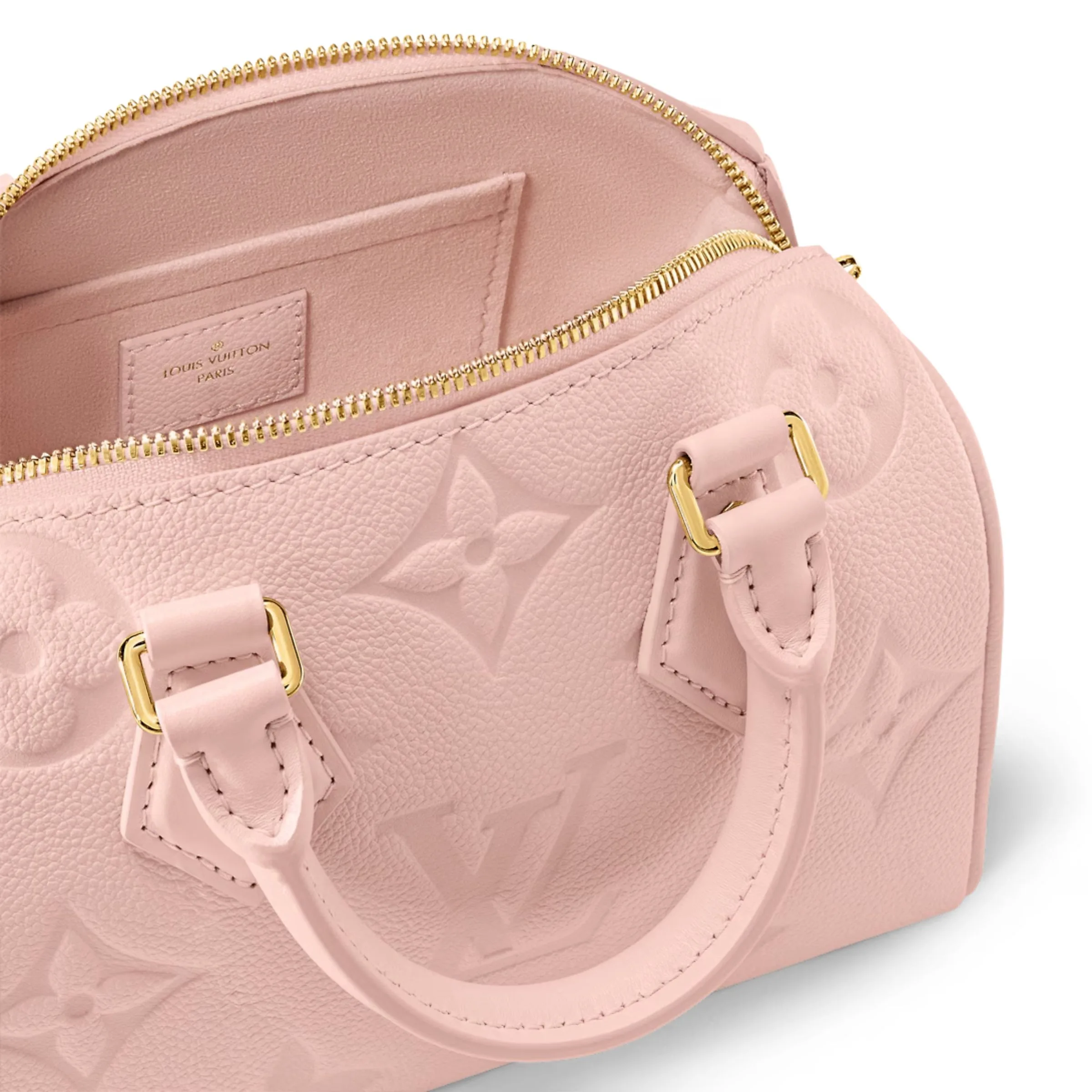 Louis Vuitton Speedy Bandouliere 20 Top Handle Bag / Opal Pink Gold Hardware - Image 7