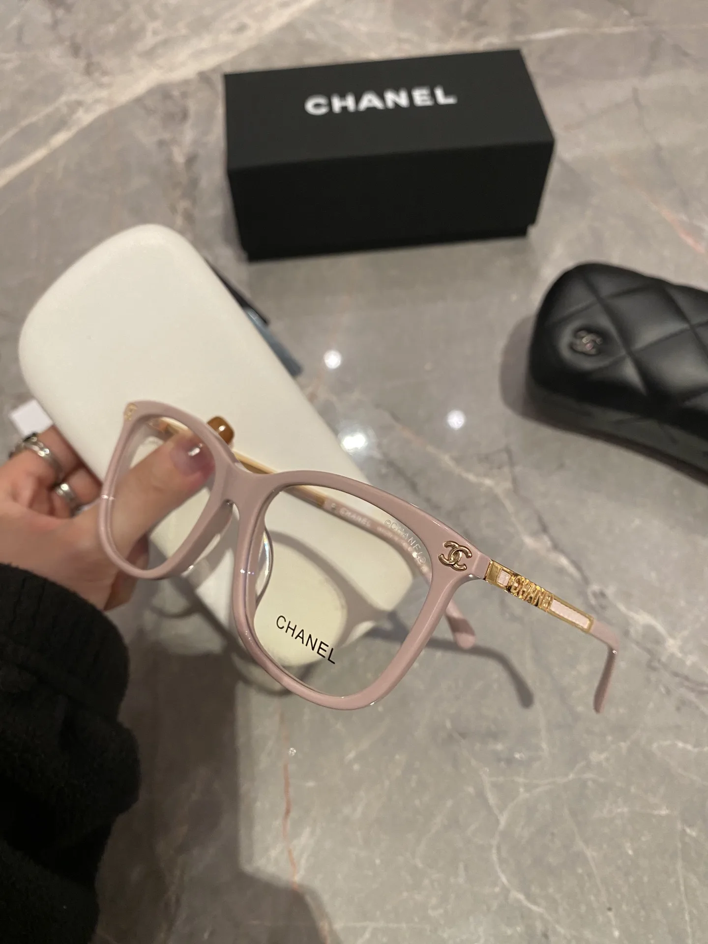 Chanel Square Sunglasses Pink - Image 5