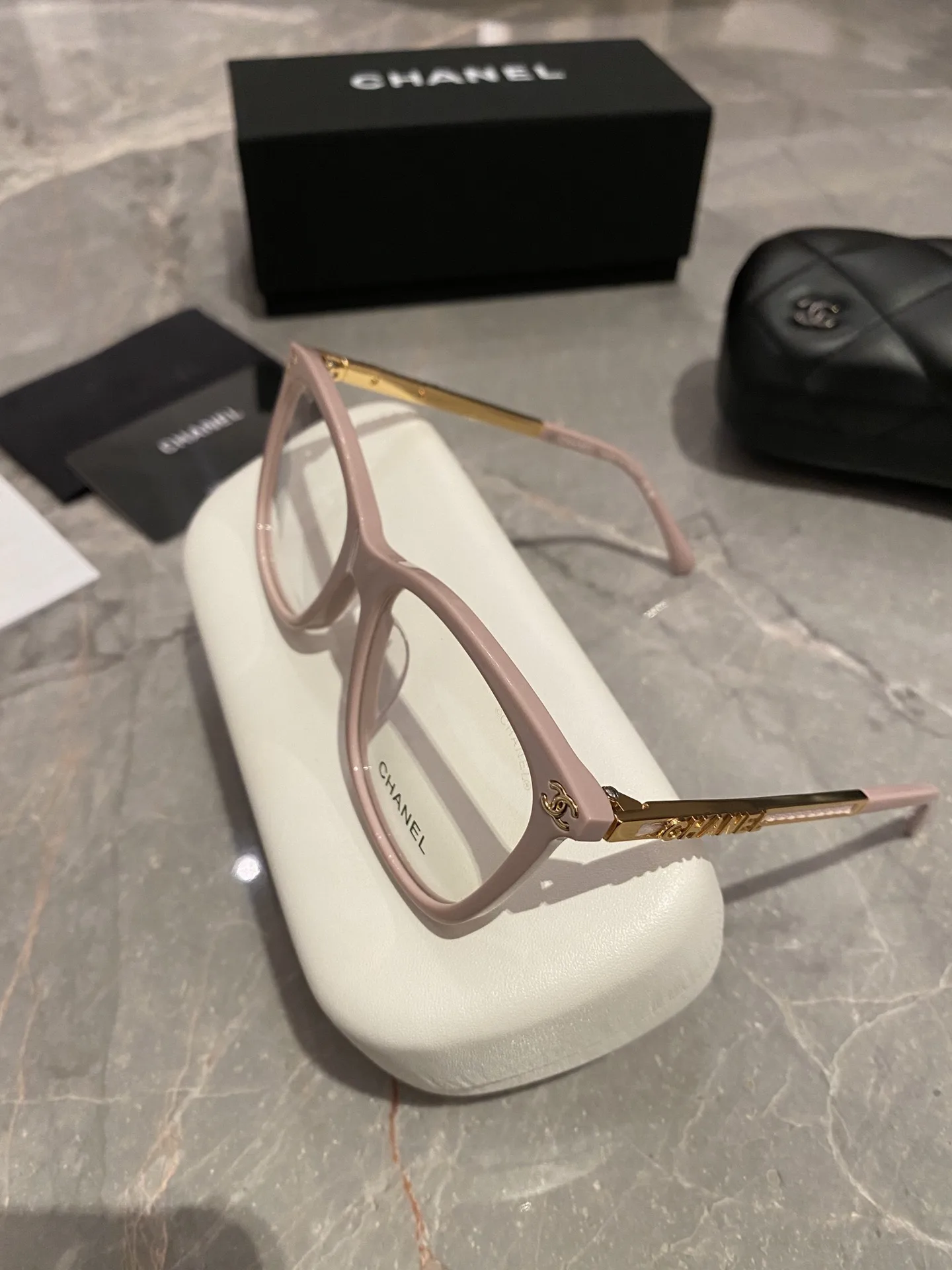 Chanel Square Sunglasses Pink - Image 4