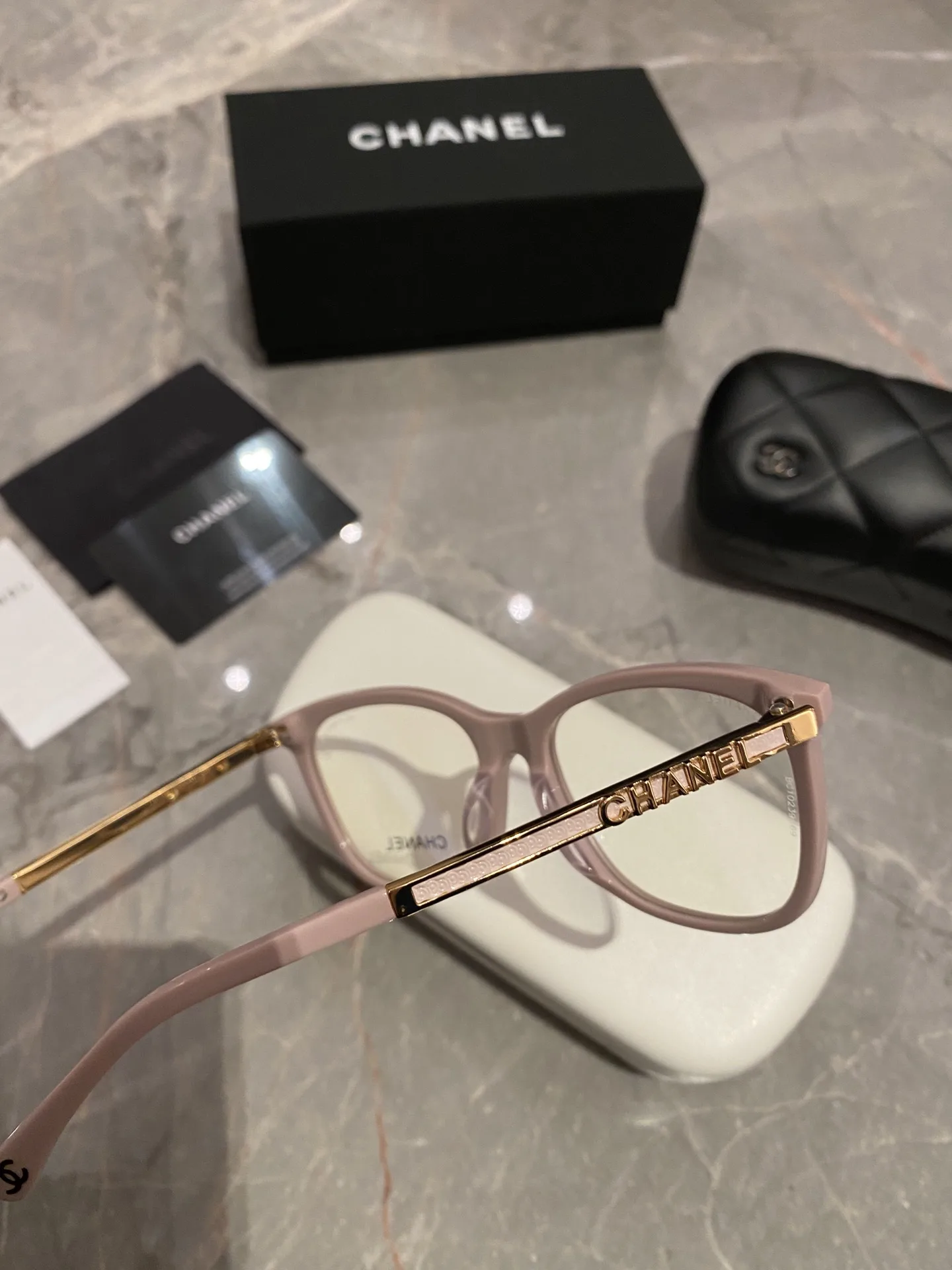 Chanel Square Sunglasses Pink - Image 3