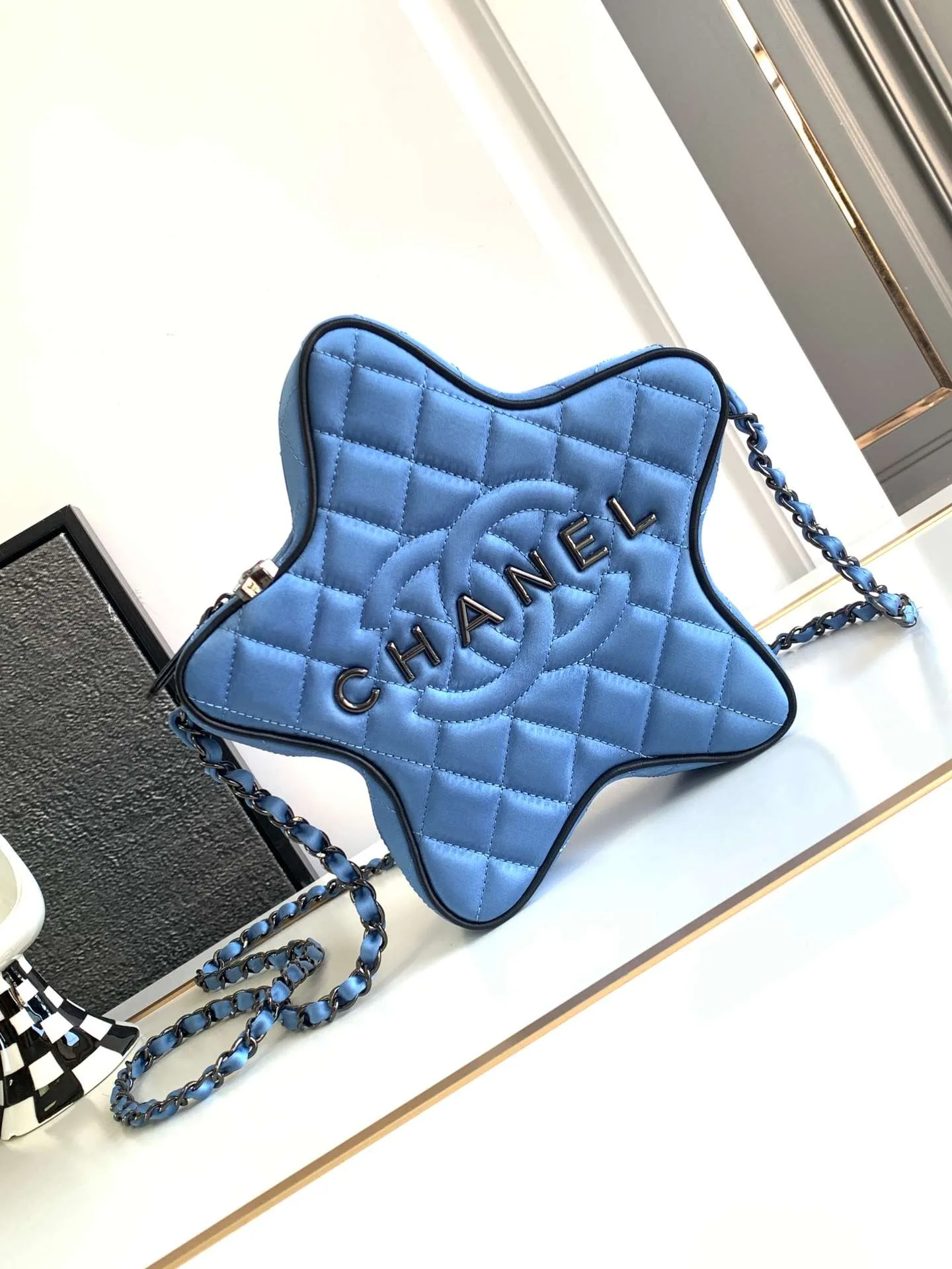 Alternative view of Chanel Star Handbag Red/Blue /