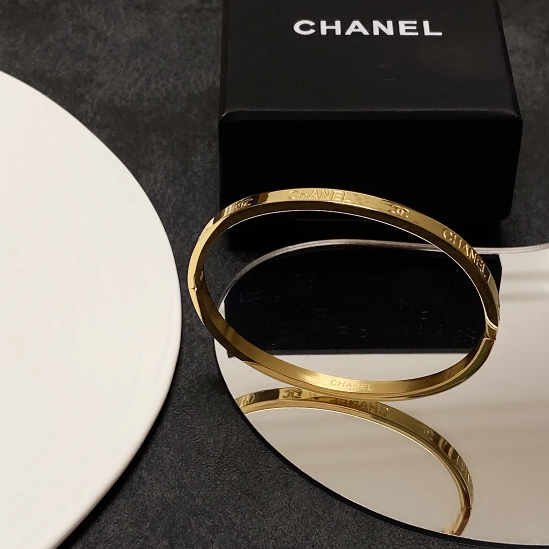 Alternative view of Chanel Strap Bracelet Gold