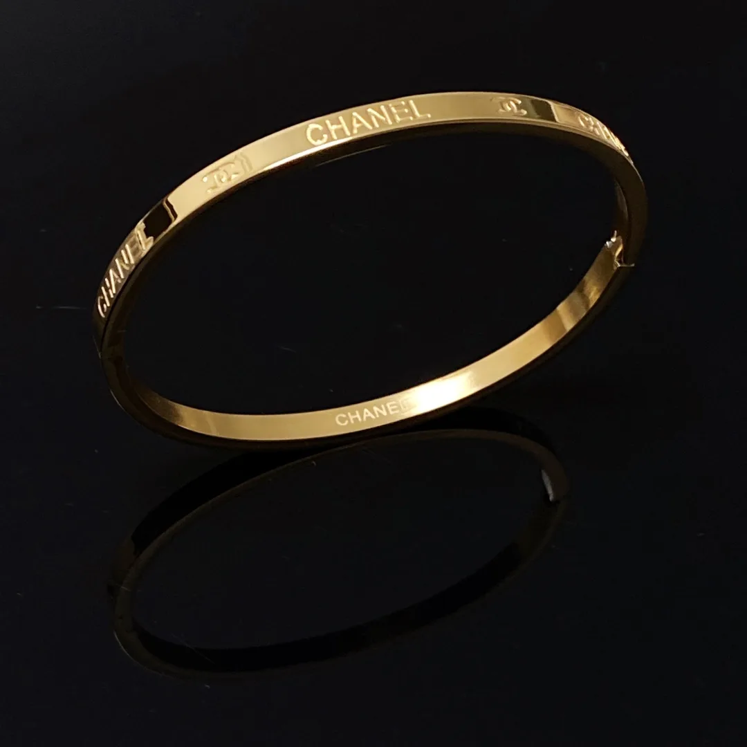 Chanel Strap Bracelet Gold - Image 7