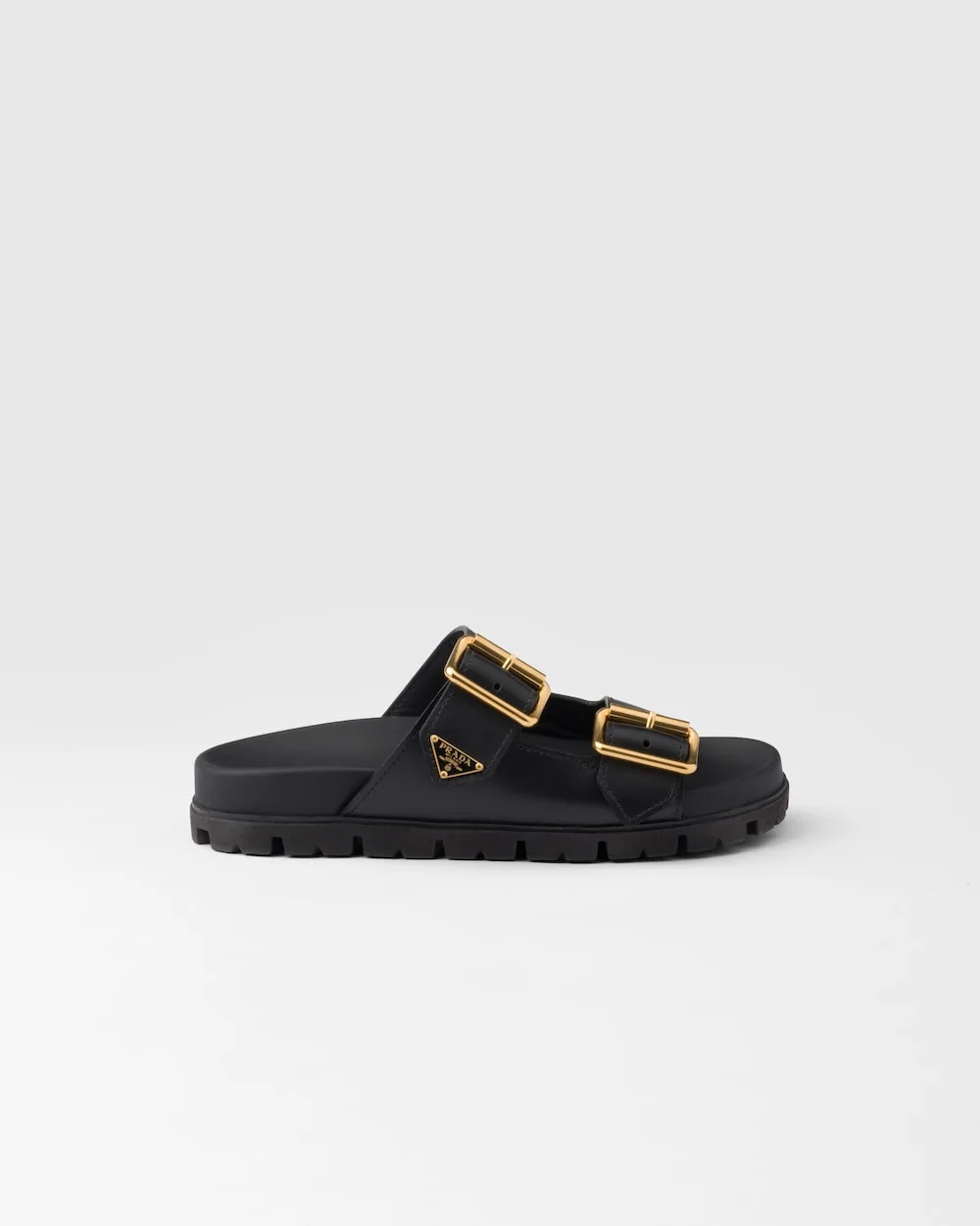 Alternative view of Prada Strap Slides Black 1XX692_3LEM_F0002_F_020