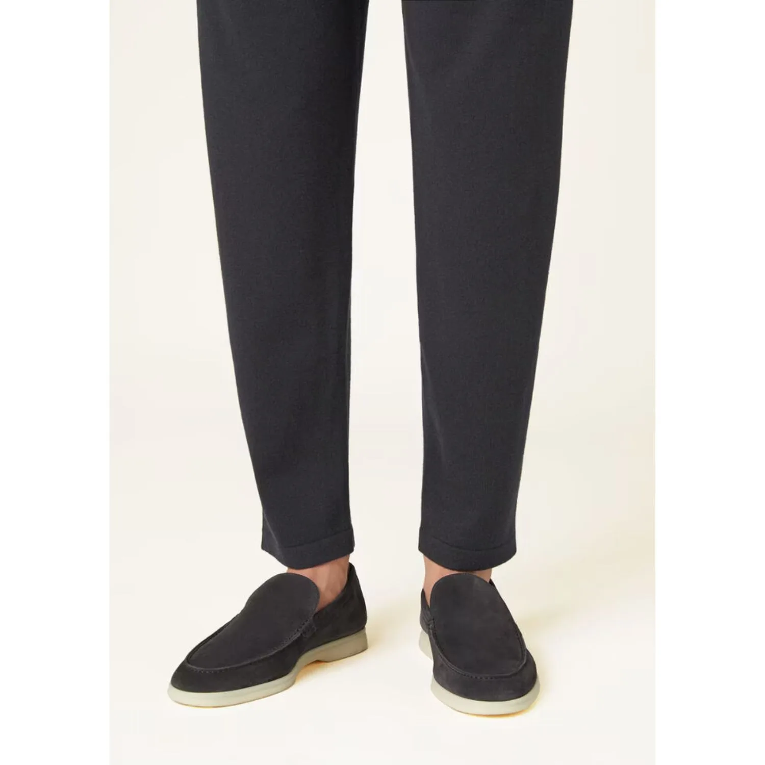 Alternative view of Loro Piana Summer Walk Loafers Caviar FAE8124_MB97