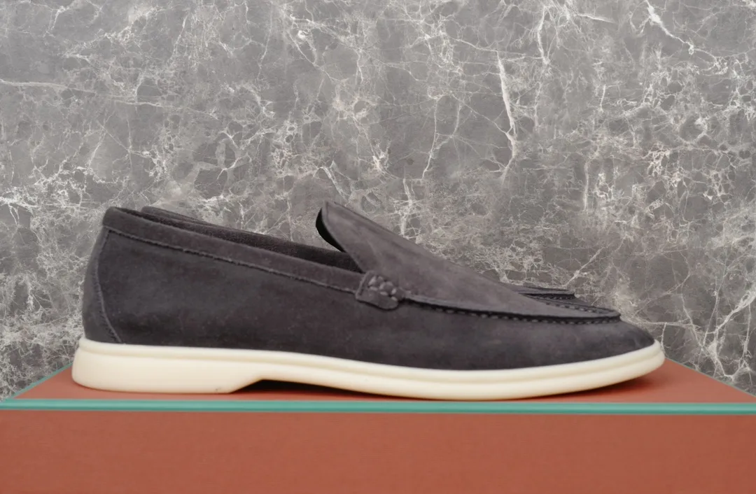 Loro Piana Summer Walk Loafers Caviar FAE8124_MB97 - Image 4