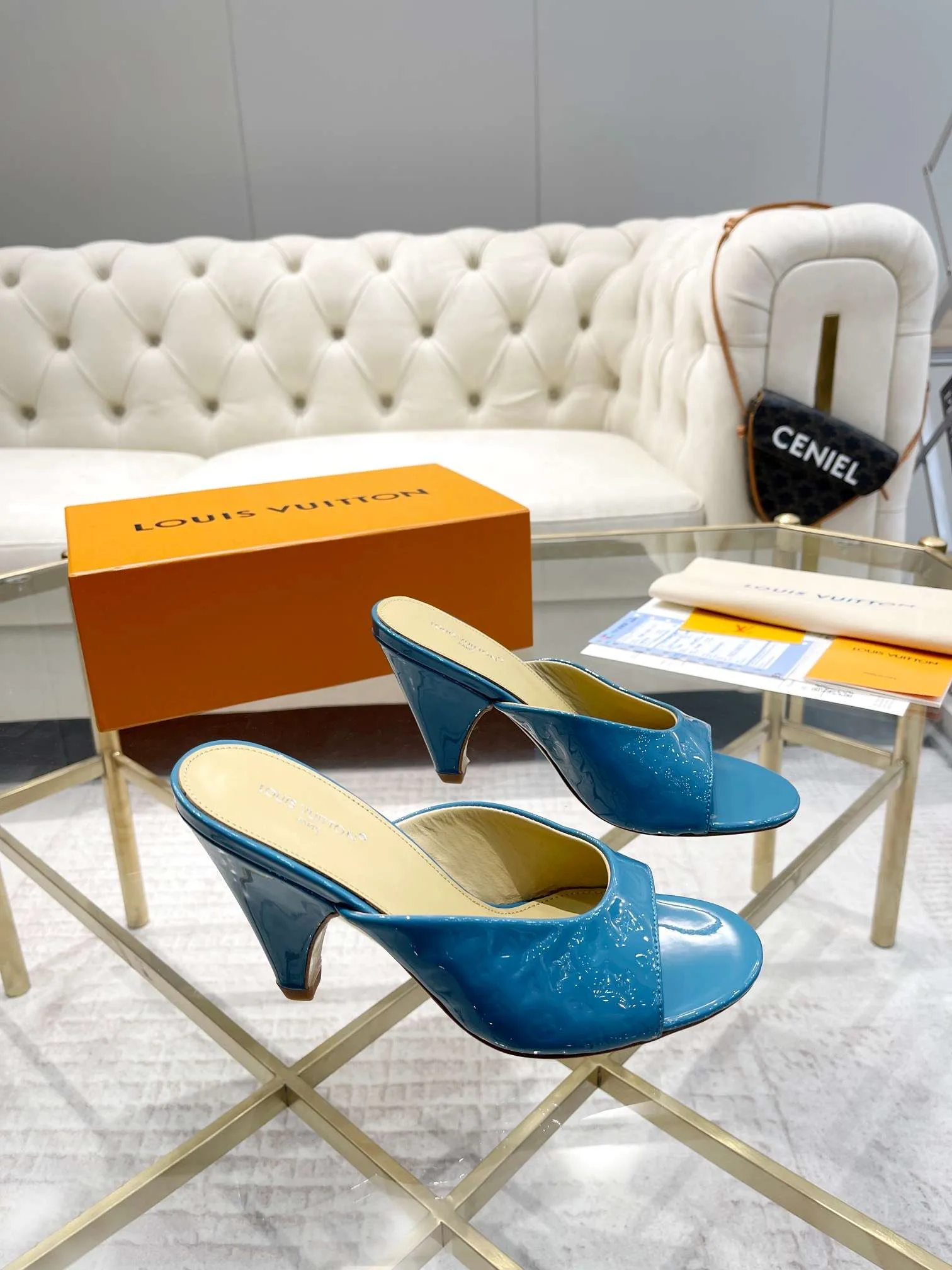 Louis Vuitton Super Mule Blue - Image 3