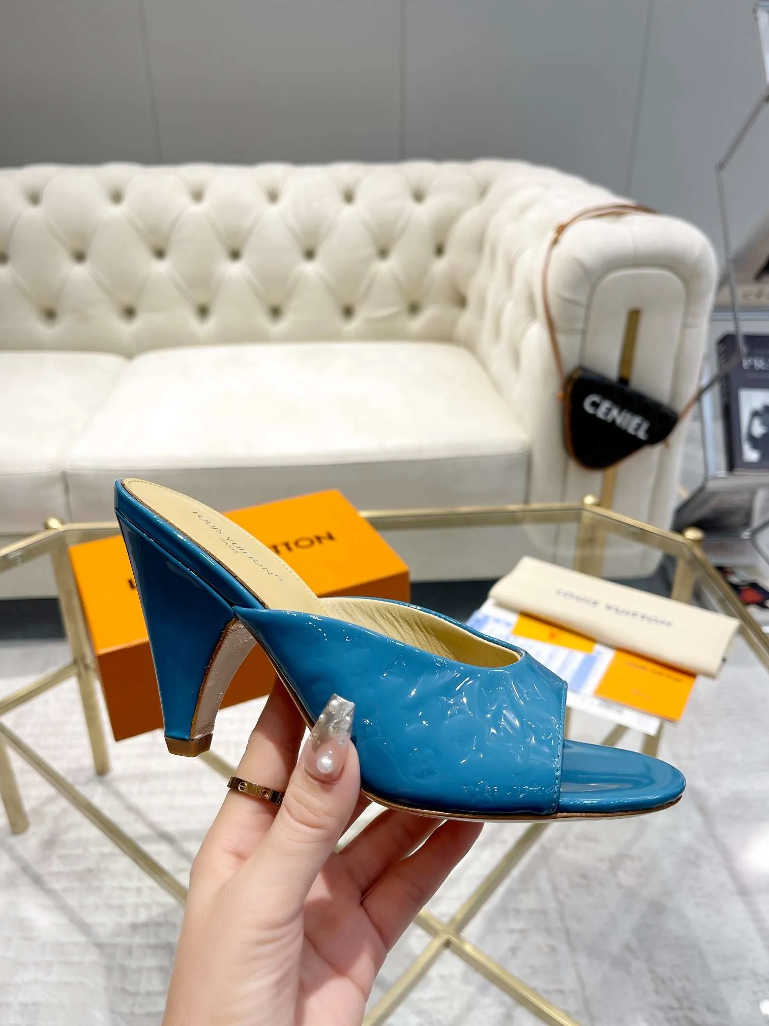 Louis Vuitton Super Mule Blue - Image 6
