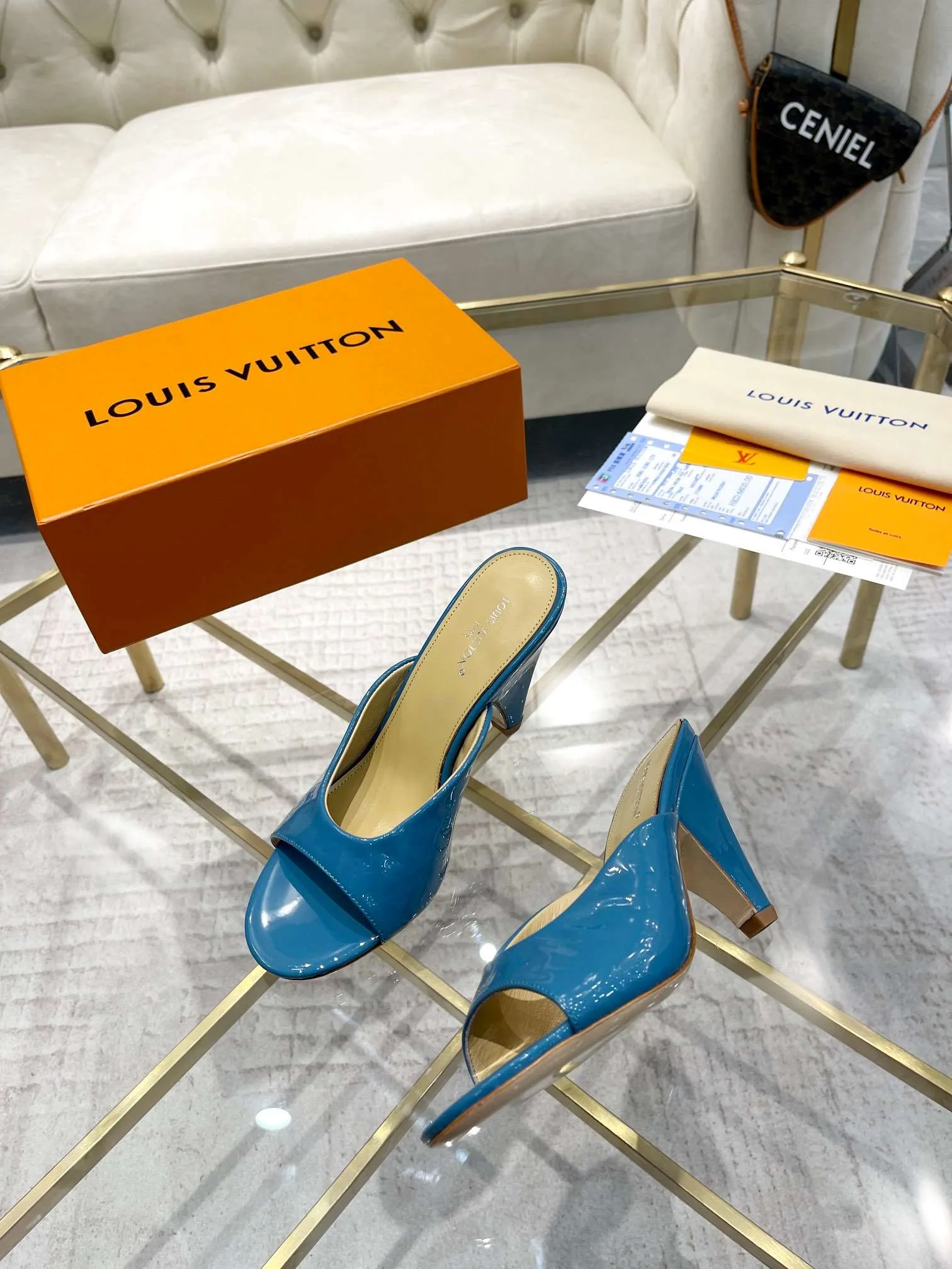 Louis Vuitton Super Mule Blue - Image 9