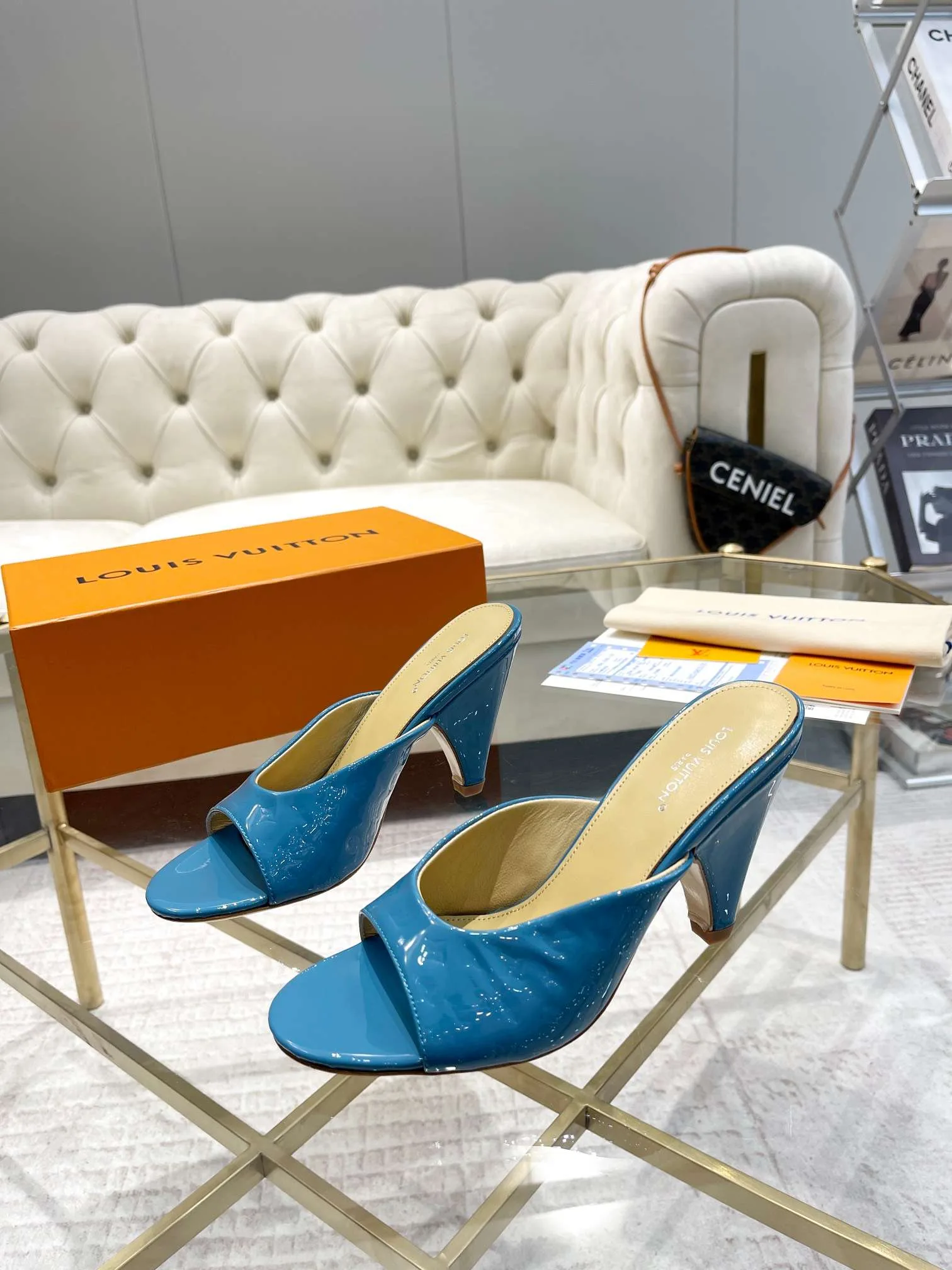 Louis Vuitton Super Mule Blue - Image 10