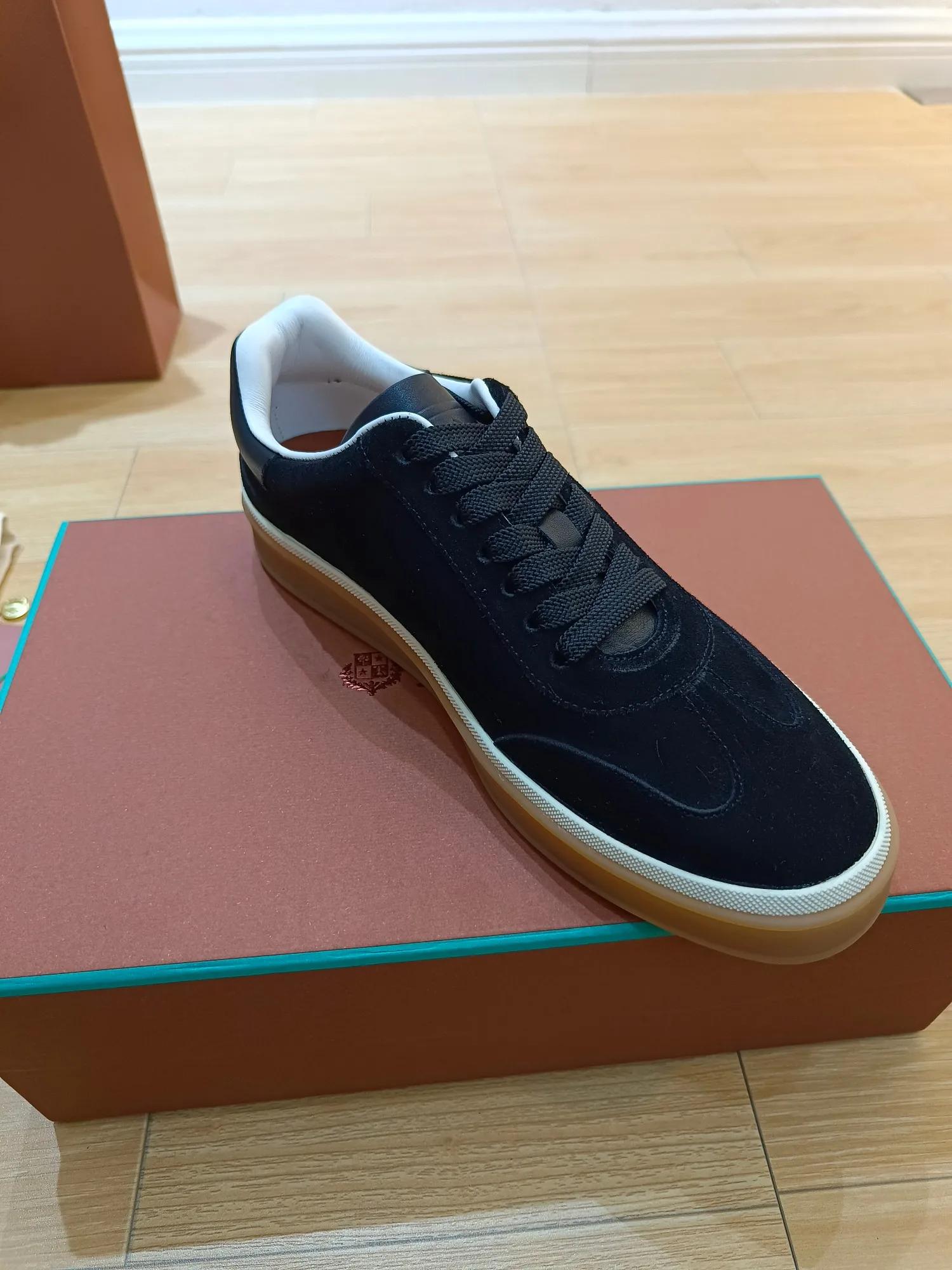 Loro Piana Tennis Walk Sneakers Navy Blue - Image 5