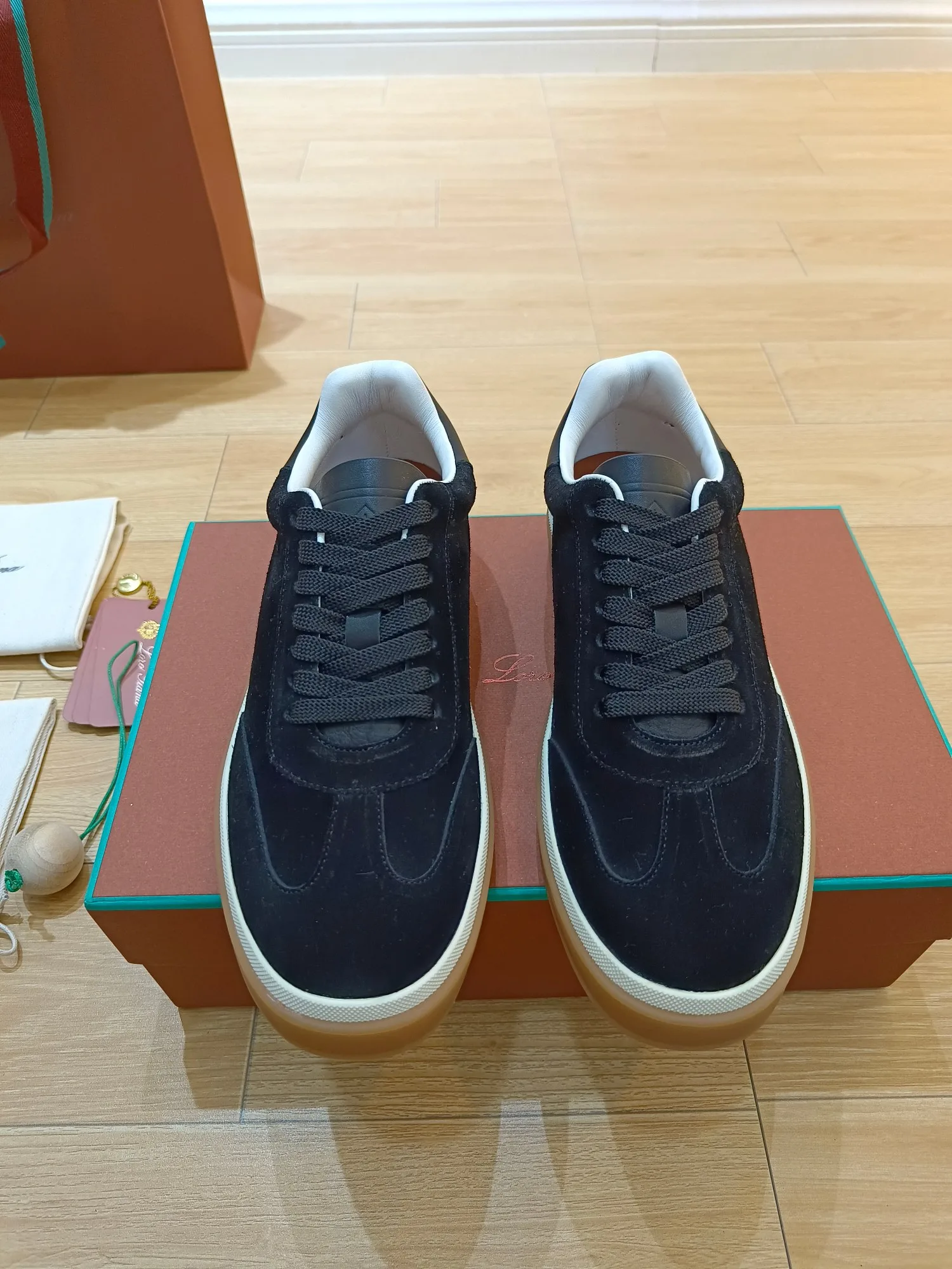 Loro Piana Tennis Walk Sneakers Navy Blue - Image 7