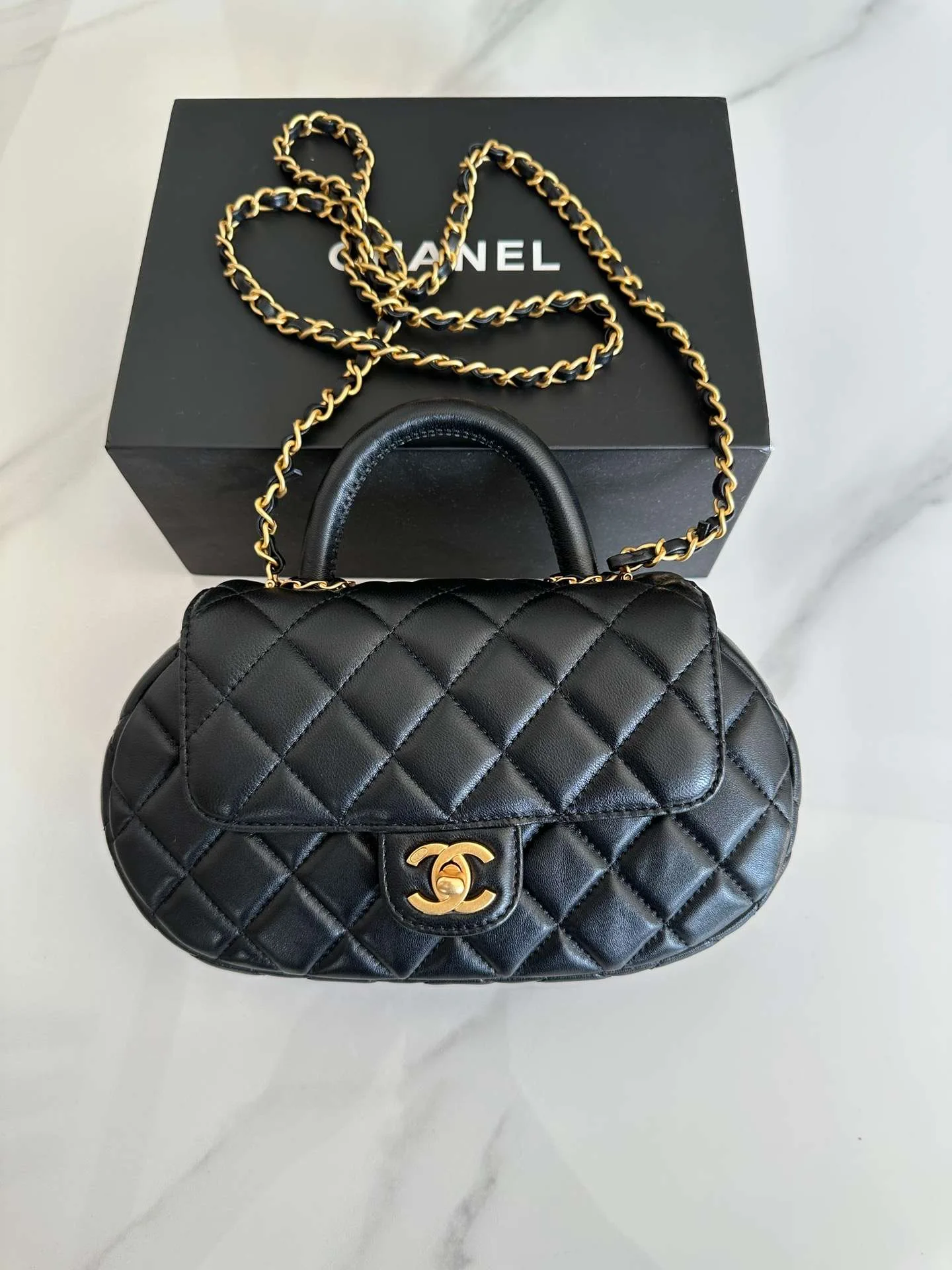 Alternative view of Chanel Bag With Top Handle Black /