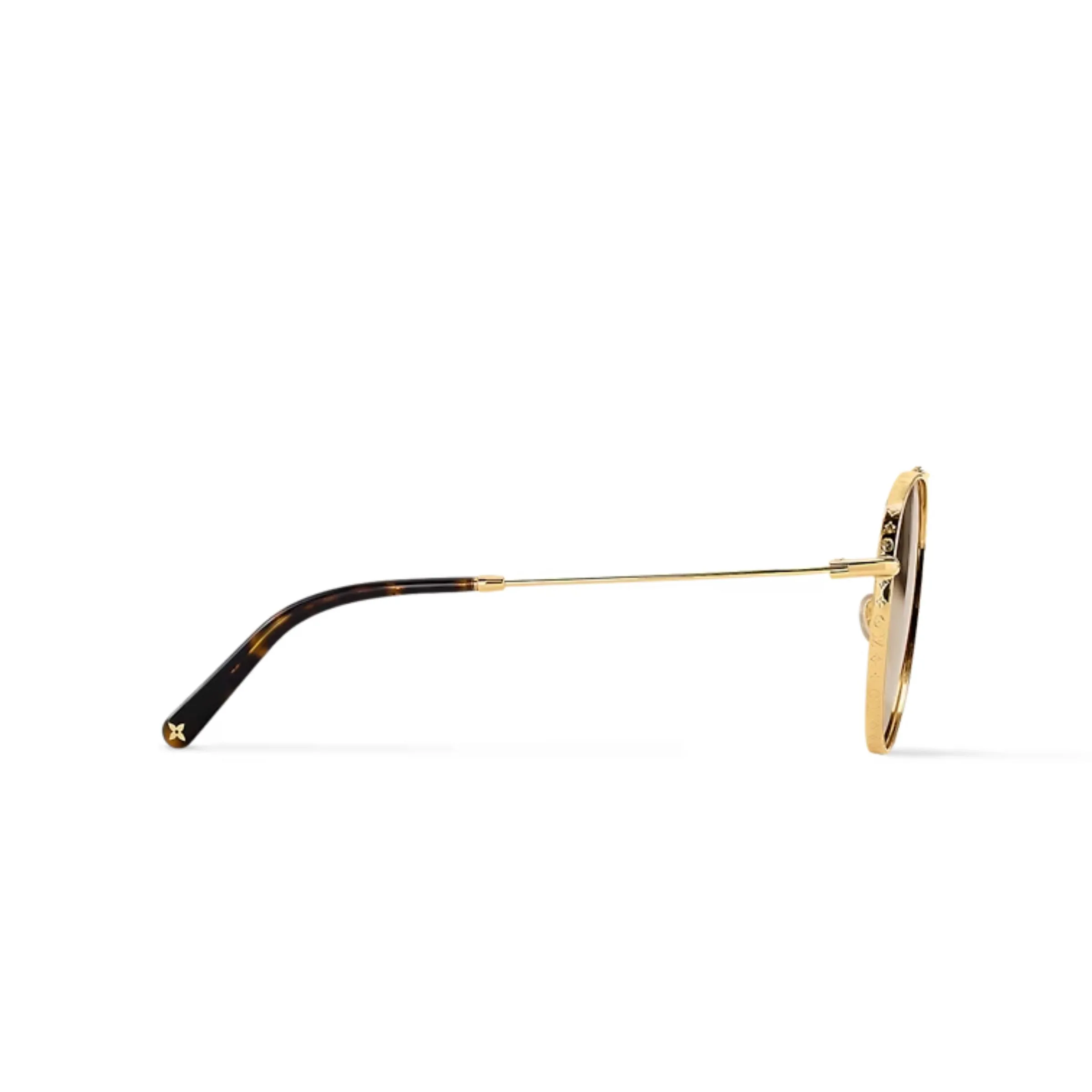 Louis Vuitton The LV Pilot Sunglasses Gold - Image 3