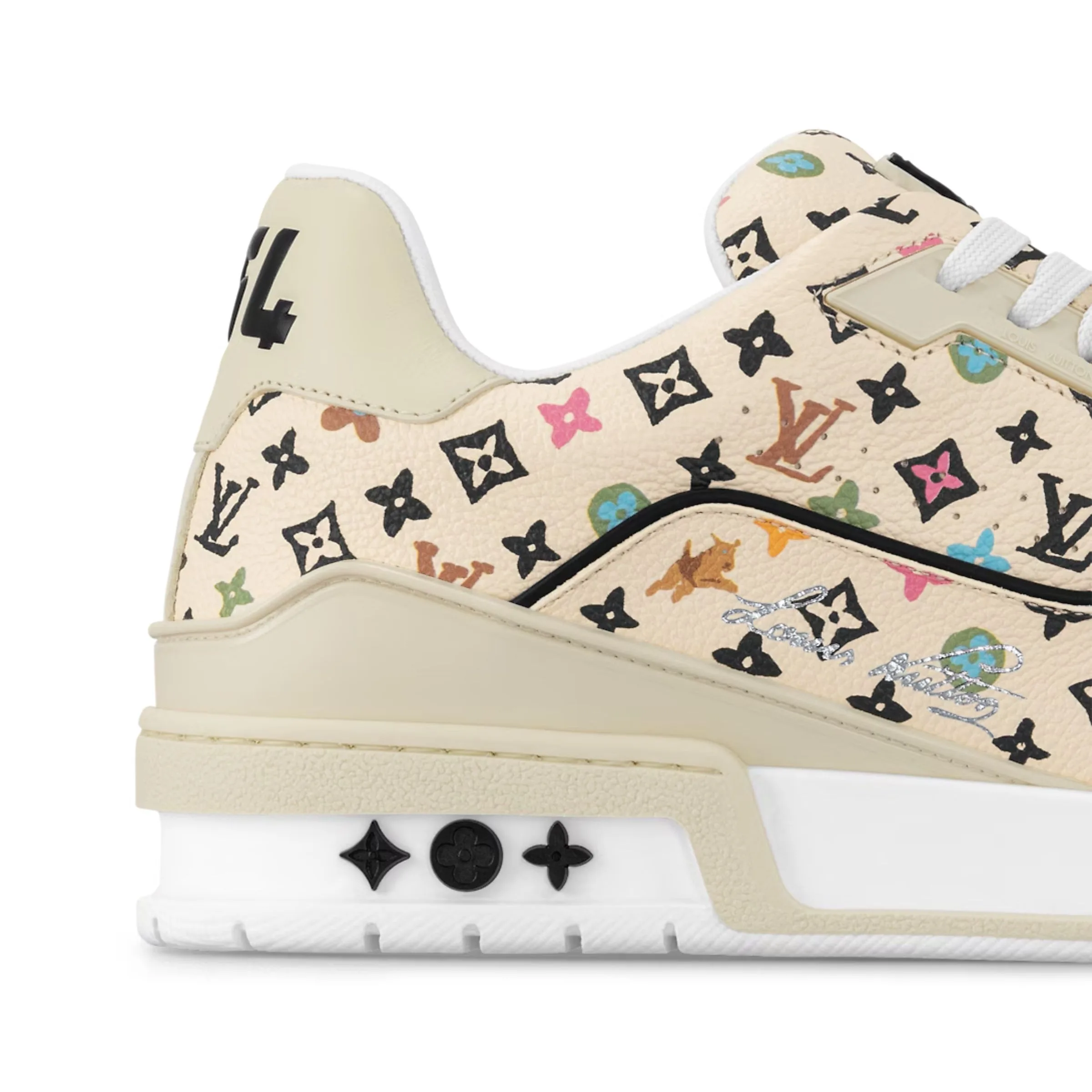 Louis Vuitton Trainer Sneaker Beige 1ACXBG - Image 4