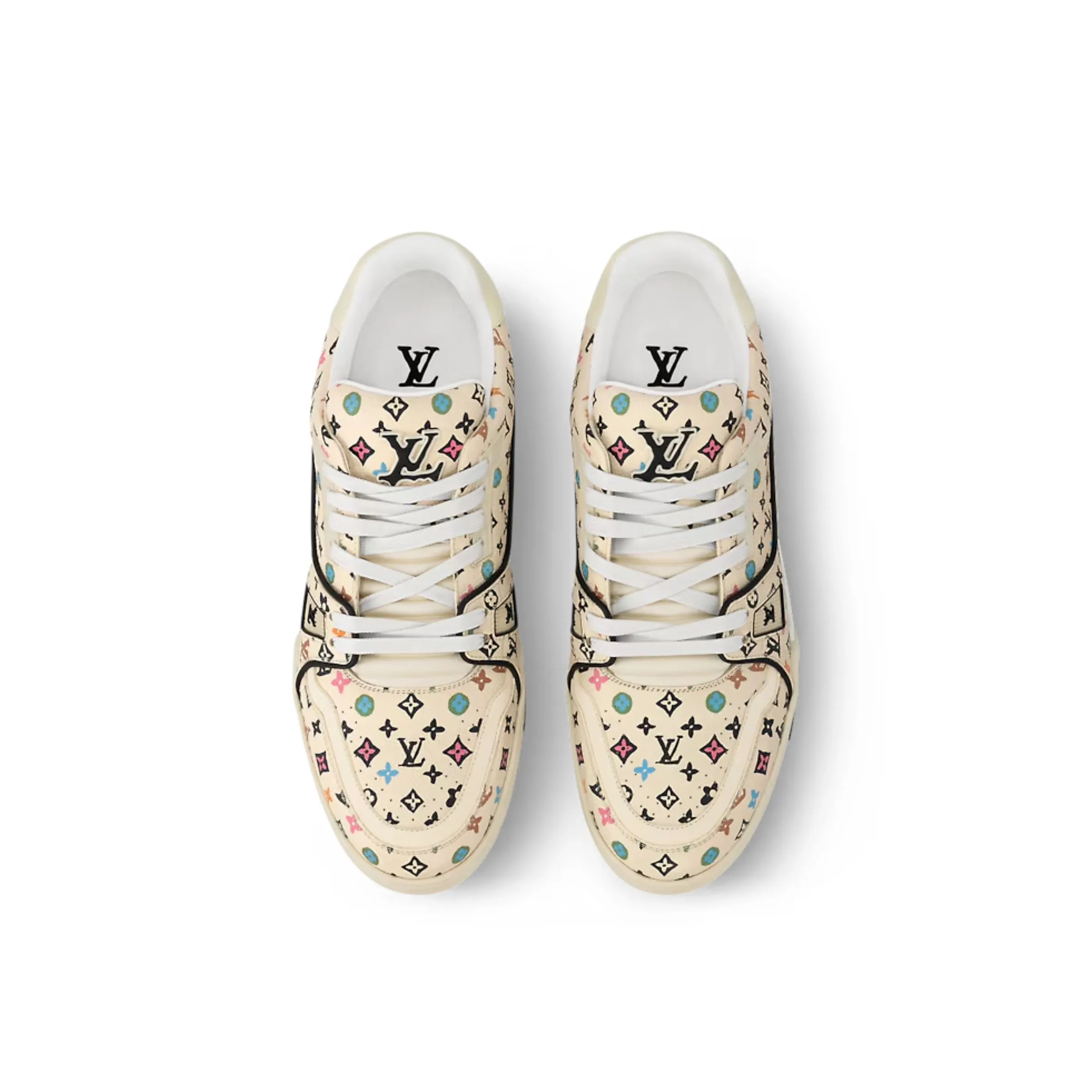 Louis Vuitton Trainer Sneaker Beige 1ACXBG - Image 3