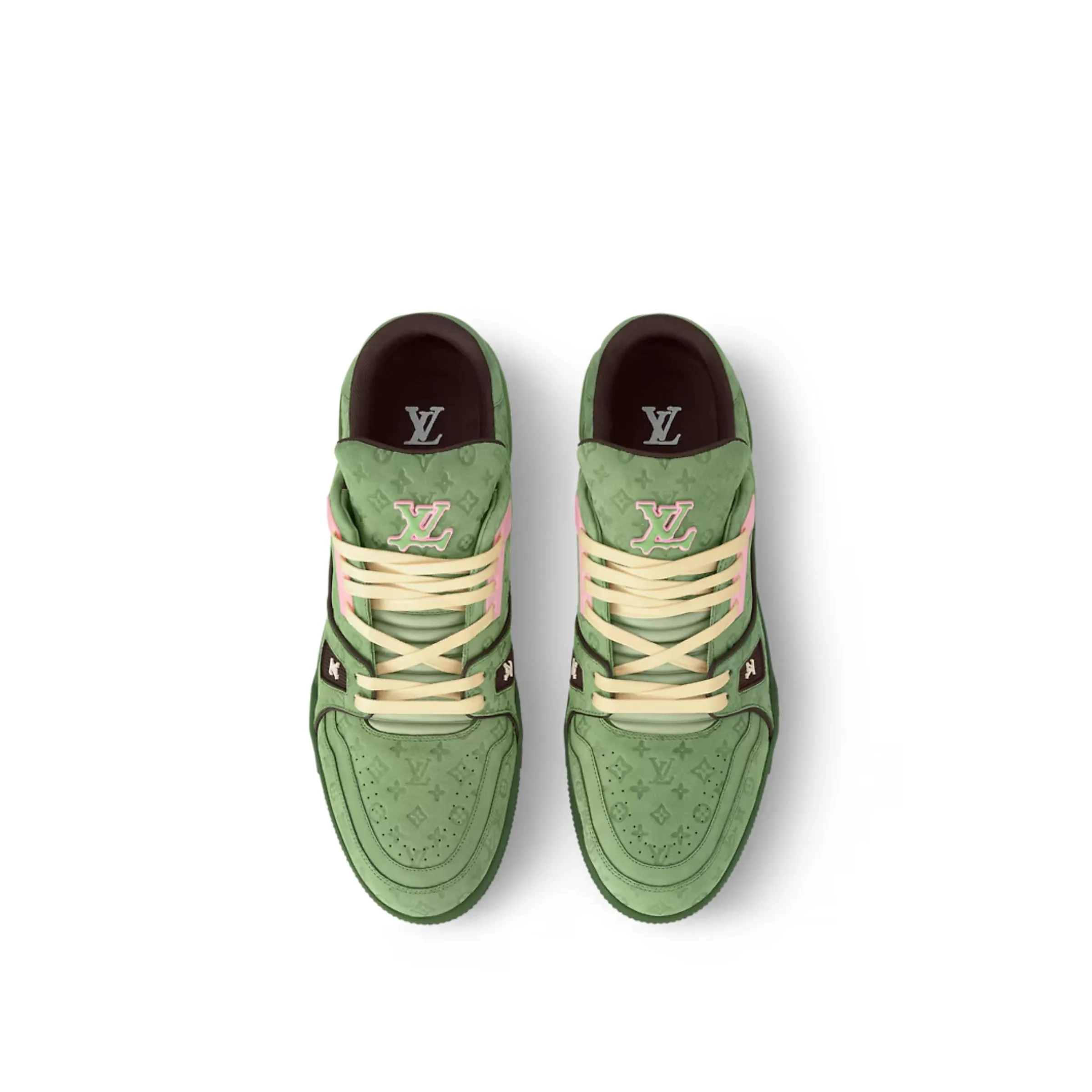 Louis Vuitton Trainer Sneaker Green 1ACR6E - Image 5