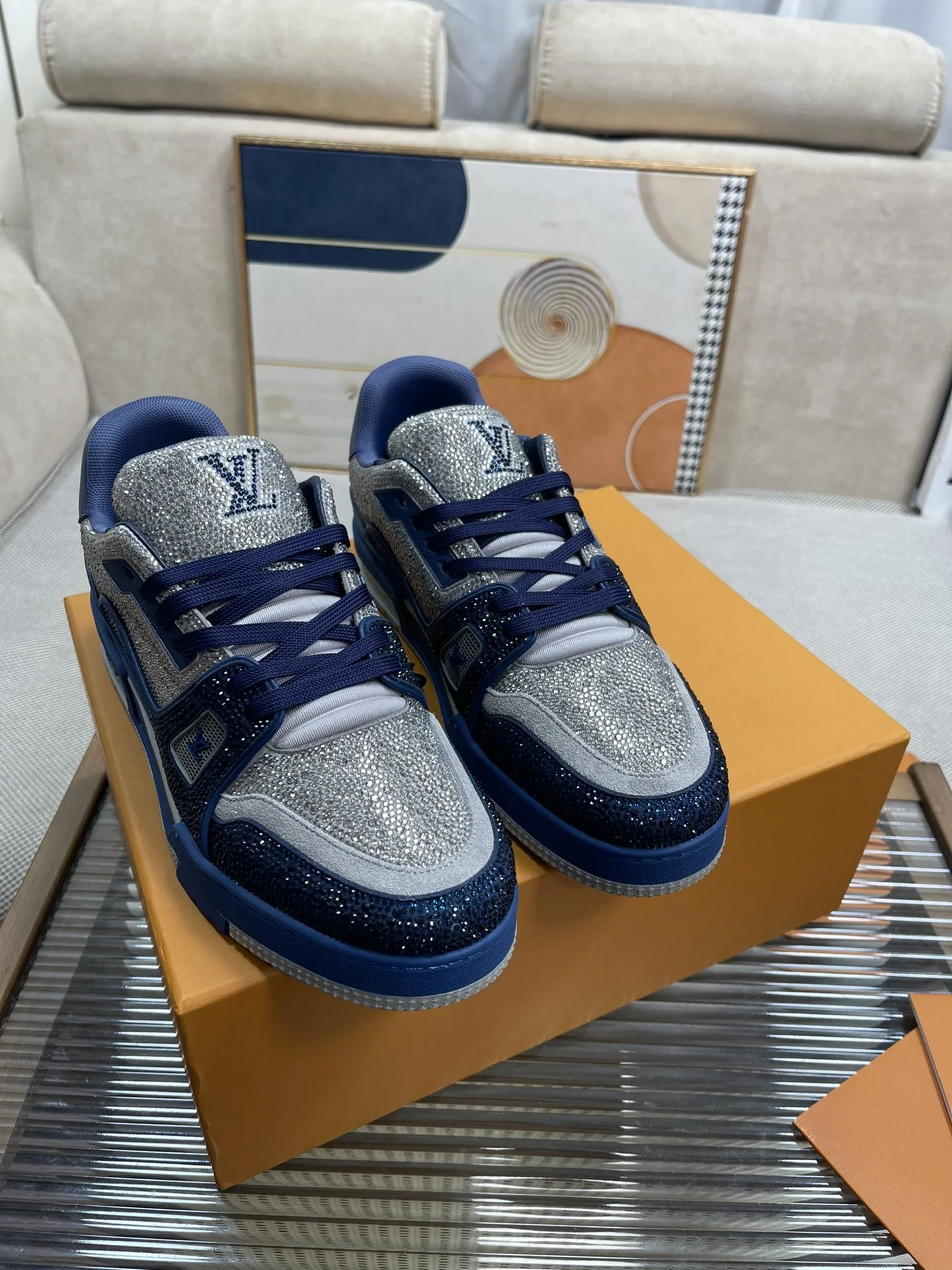 Louis Vuitton LV Trainer Sneaker Dark Brown - Image 10