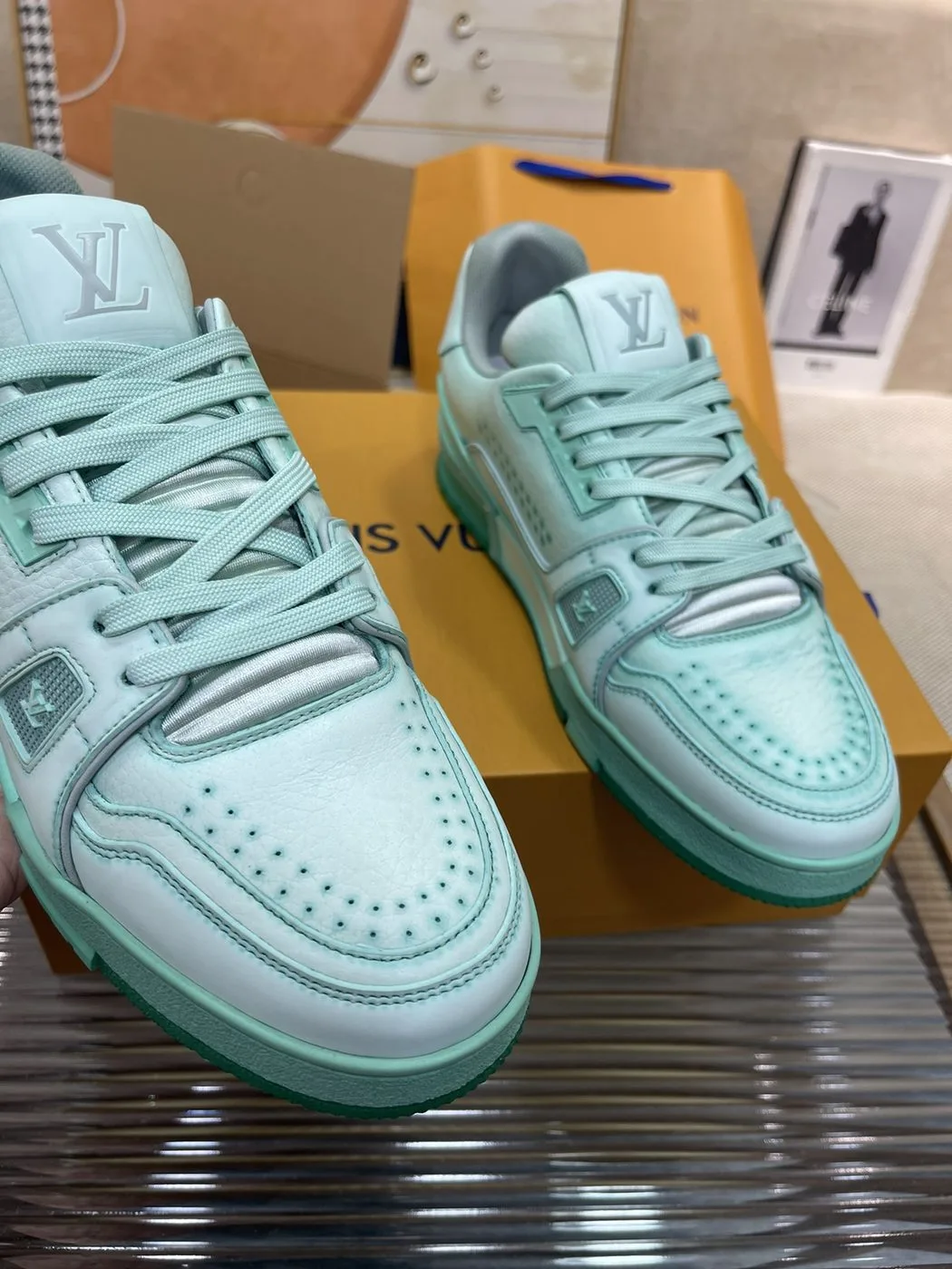 Louis Vuitton Trainer Sneaker LV Mint - Image 2