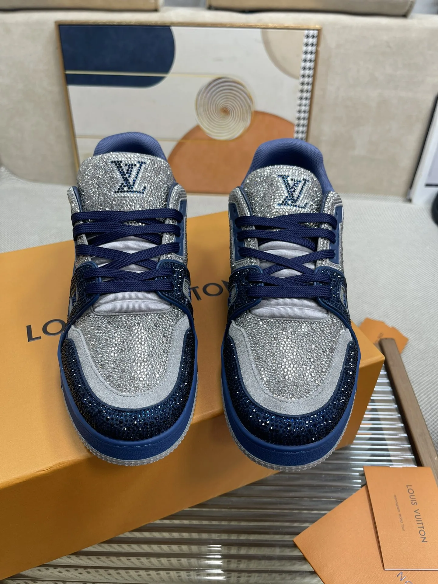 Louis Vuitton LV Trainer Sneaker Dark Brown - Image 9