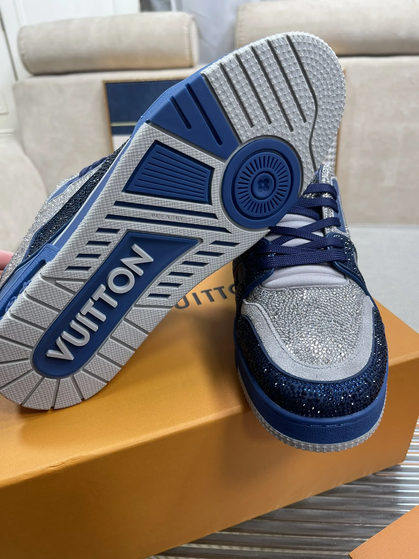 Louis Vuitton LV Trainer Sneaker Dark Brown - Image 4
