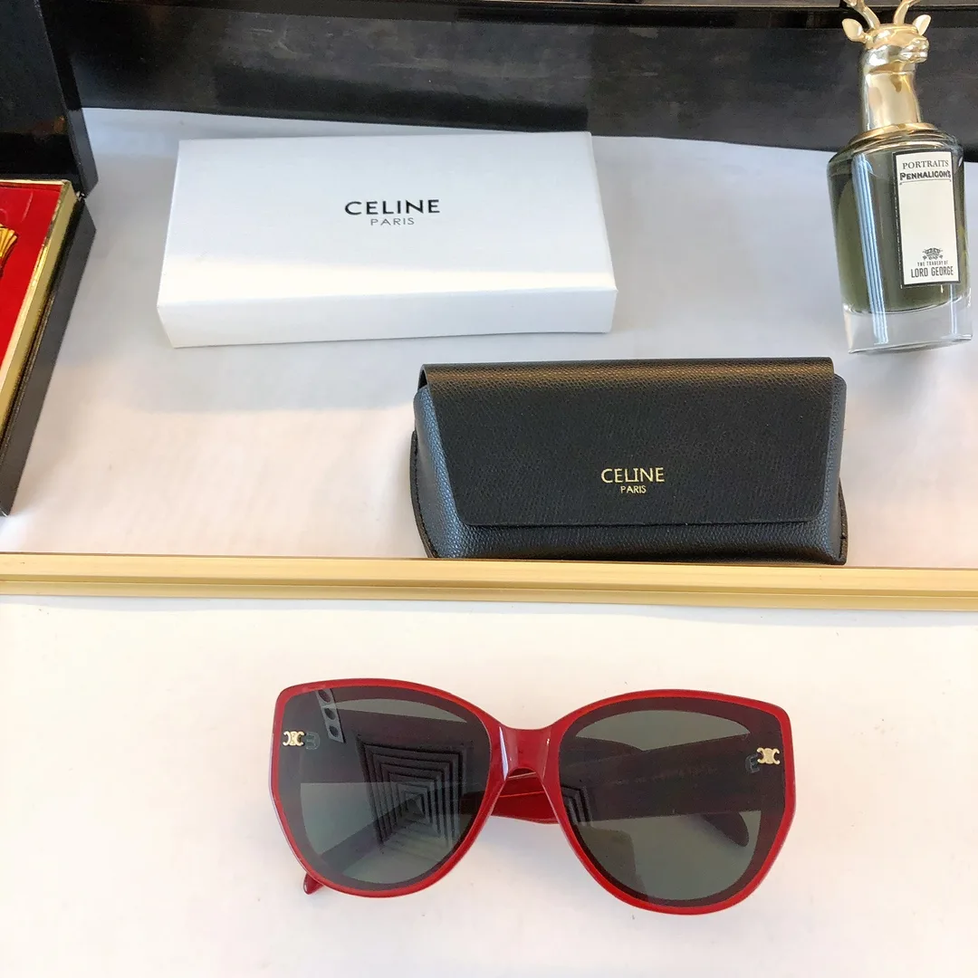 Alternative view of Celine Triomphe Sunglasses Red