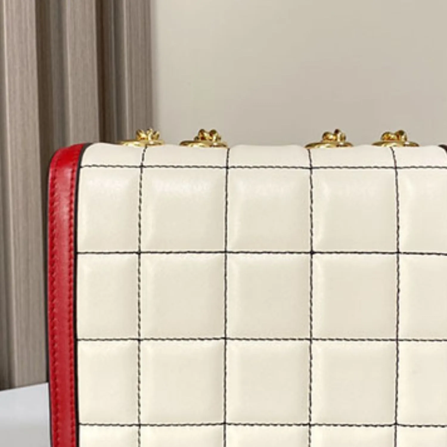 Deco Mini Shoulder Bag Black and white AAB1V 1265 / - Image 3