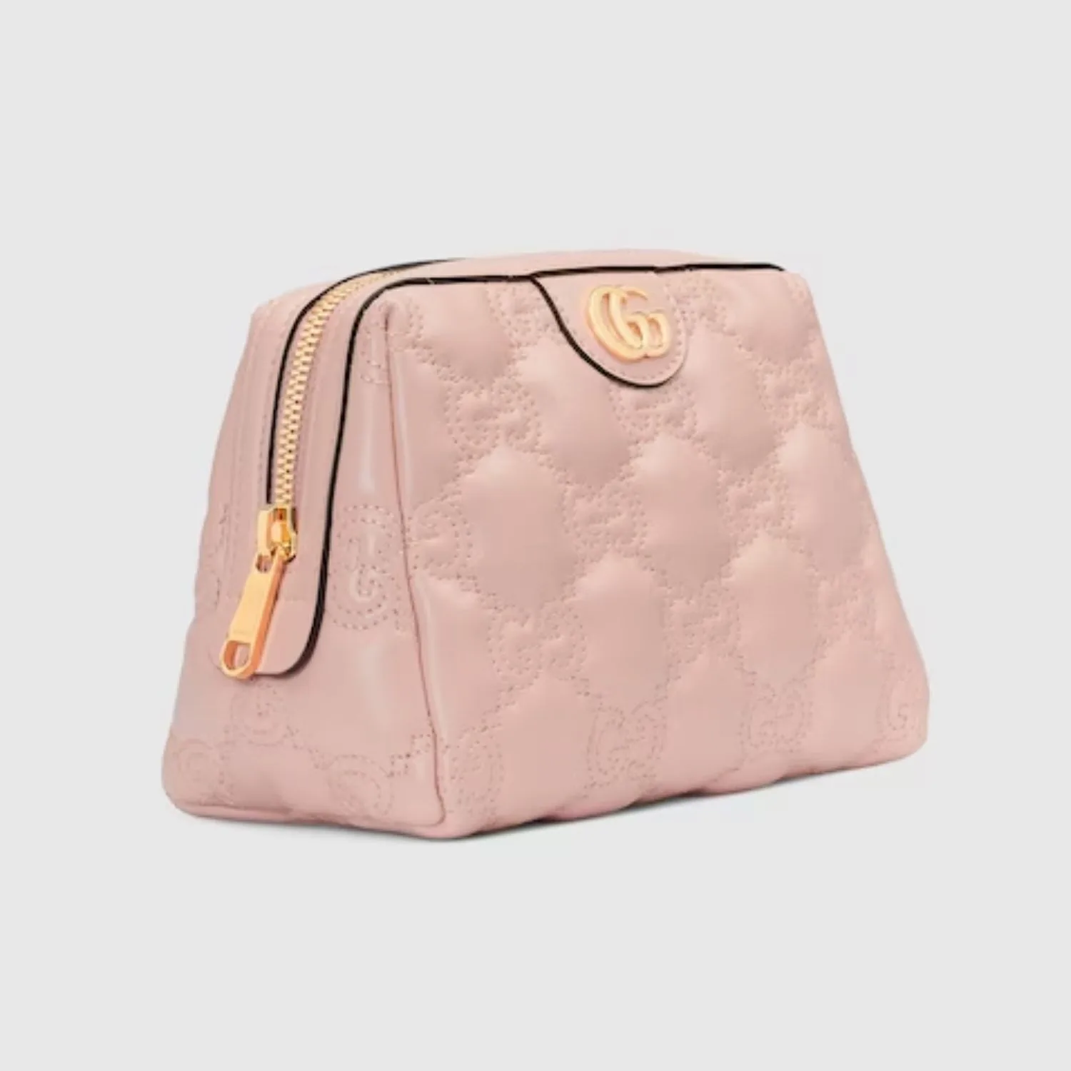 Alternative view of Gucci GG Matelasse Beauty Case / Light Pink Gold Hardware